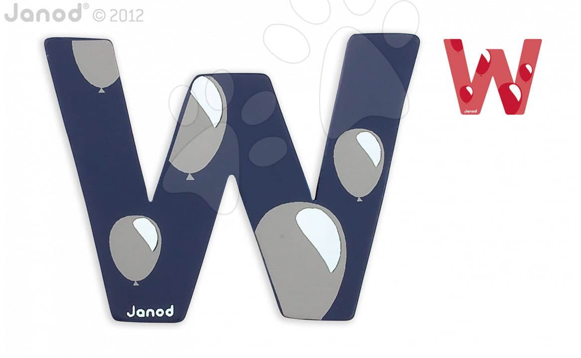 Janod drevené písmeno W ABCDeco 04592 1