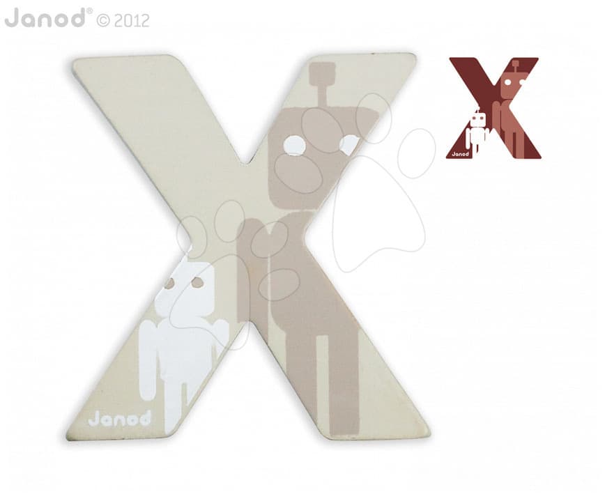 Janod drevené písmeno X ABCDeco 04593 1