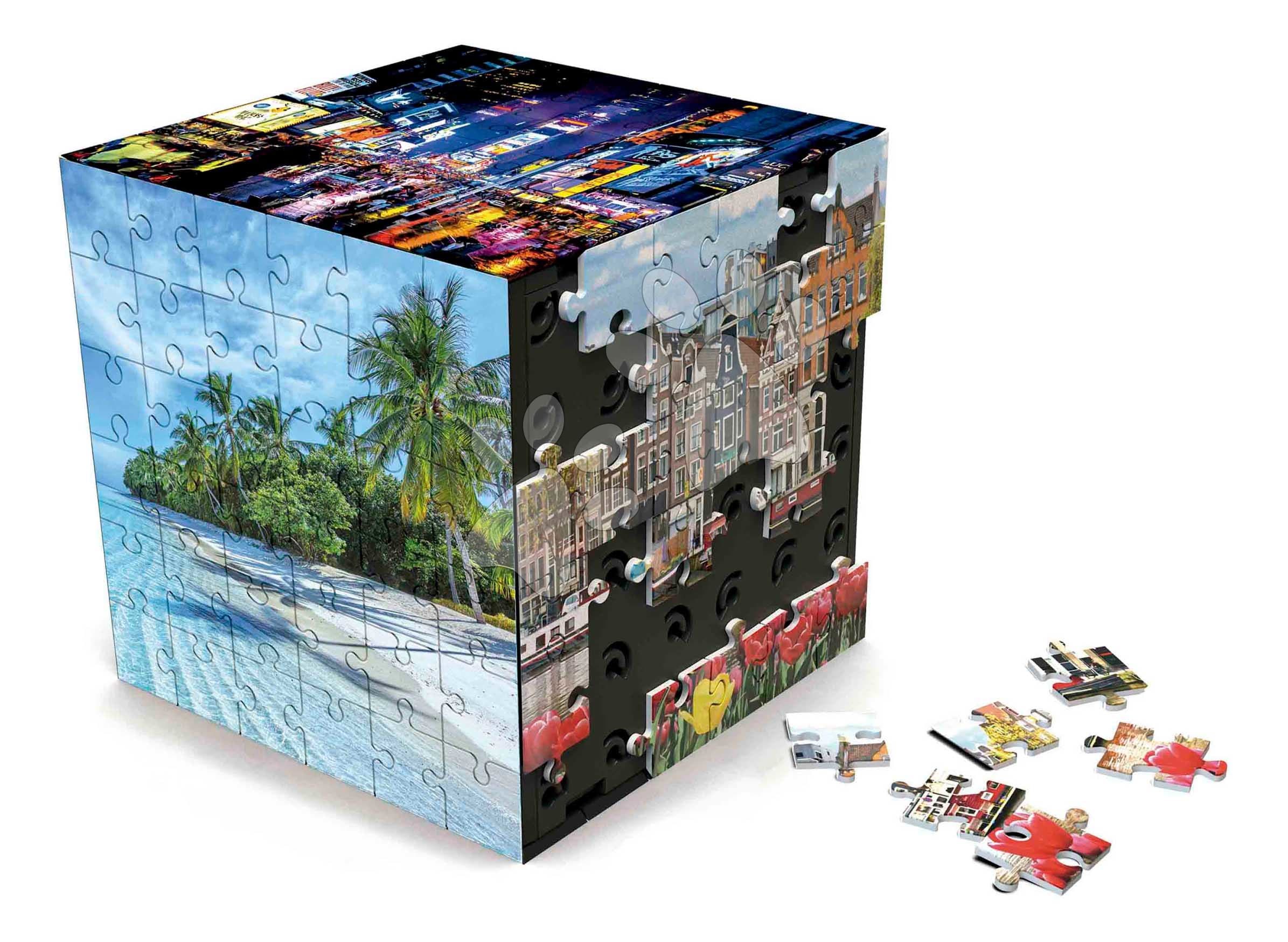 Puzzle v kocke cestovateľské 3D Cube Travel Educa 216 dielov od 8 rokov 1