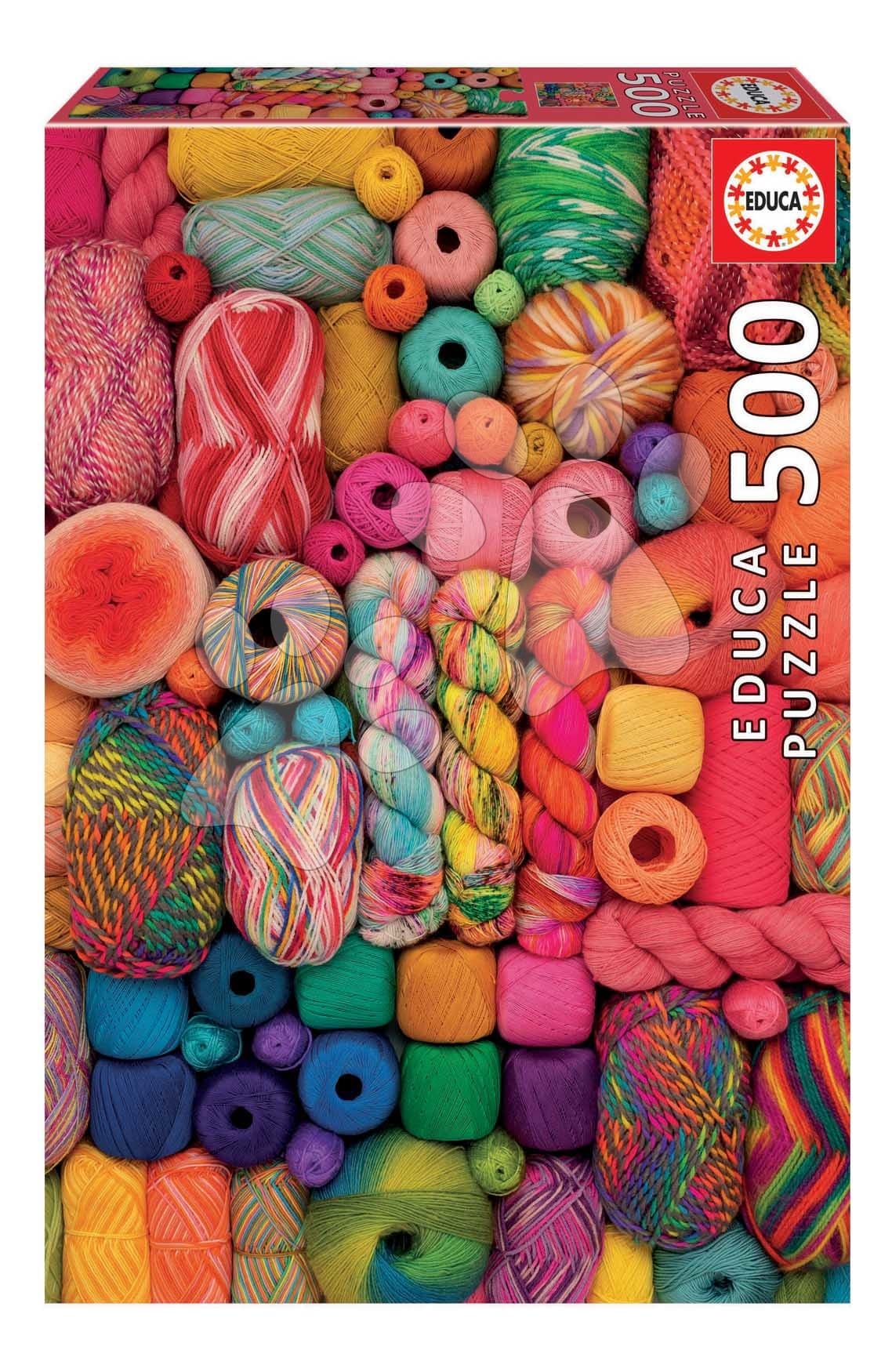 Puzzle Yarns Educa 500 dielov a Fix lepidlo 1