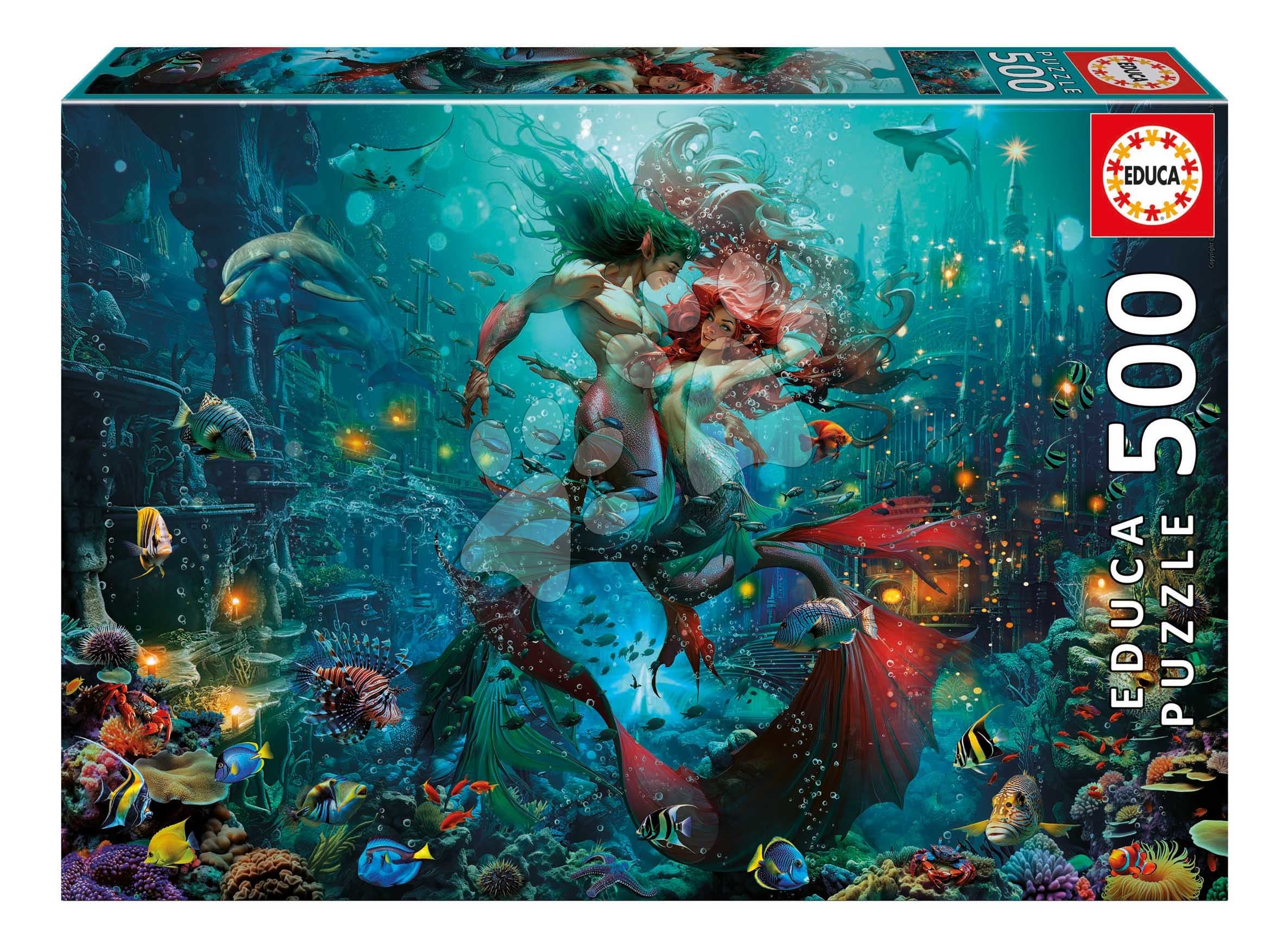 Puzzle Atlantis Educa 500 dielov a Fix lepidlo