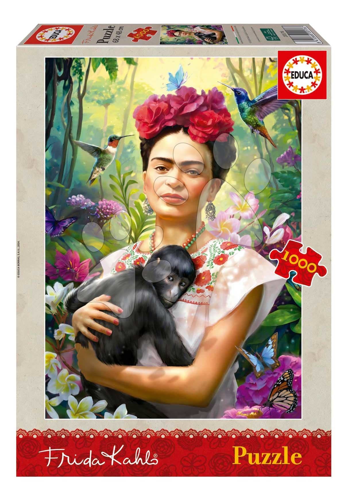 Puzzle Jardín De La Vida Frida Kahlo Educa 1000 dielov a Fix lepidlo 1
