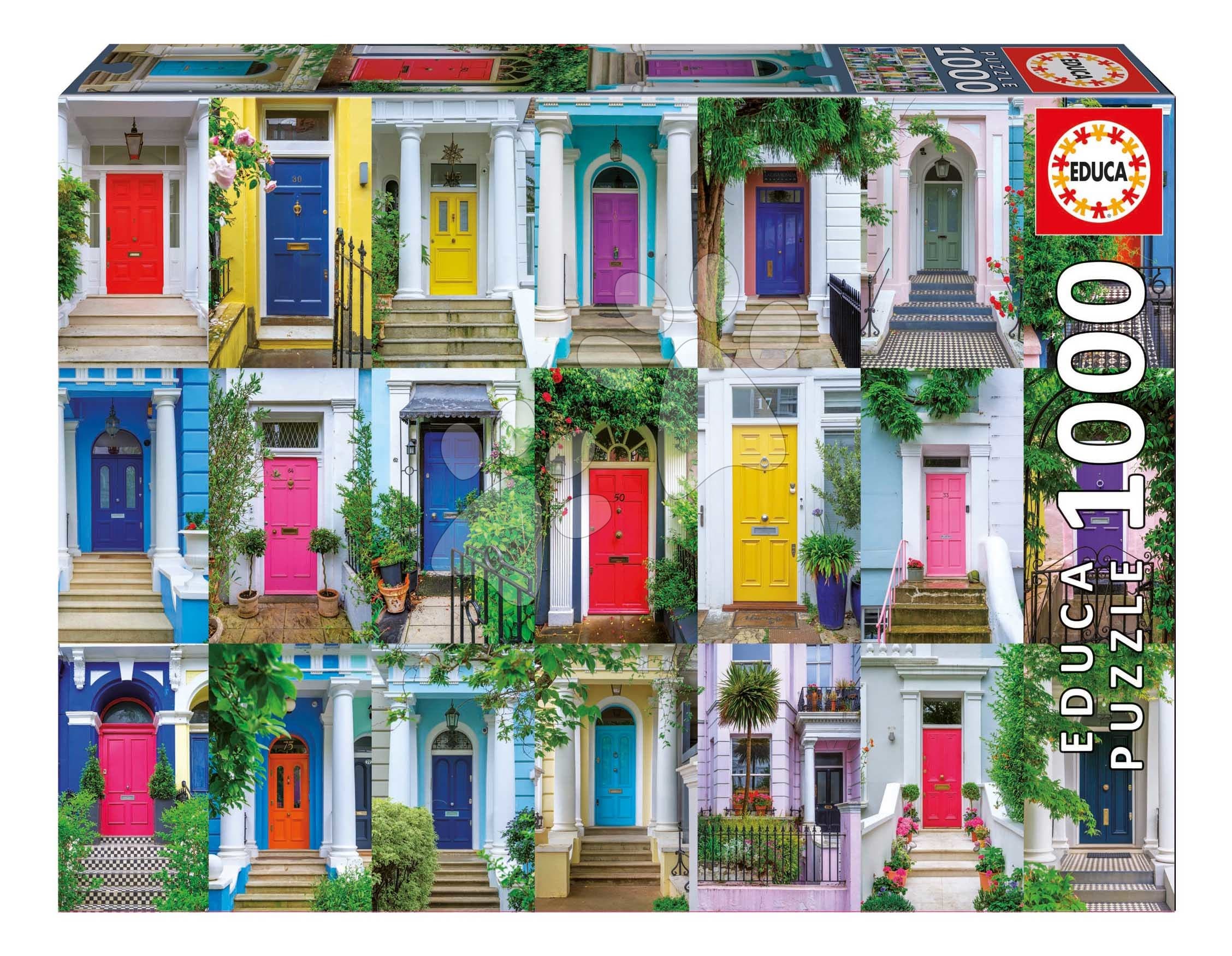 Puzzle Gates of Notting Hill Educa 1000 dielov a Fix lepidlo