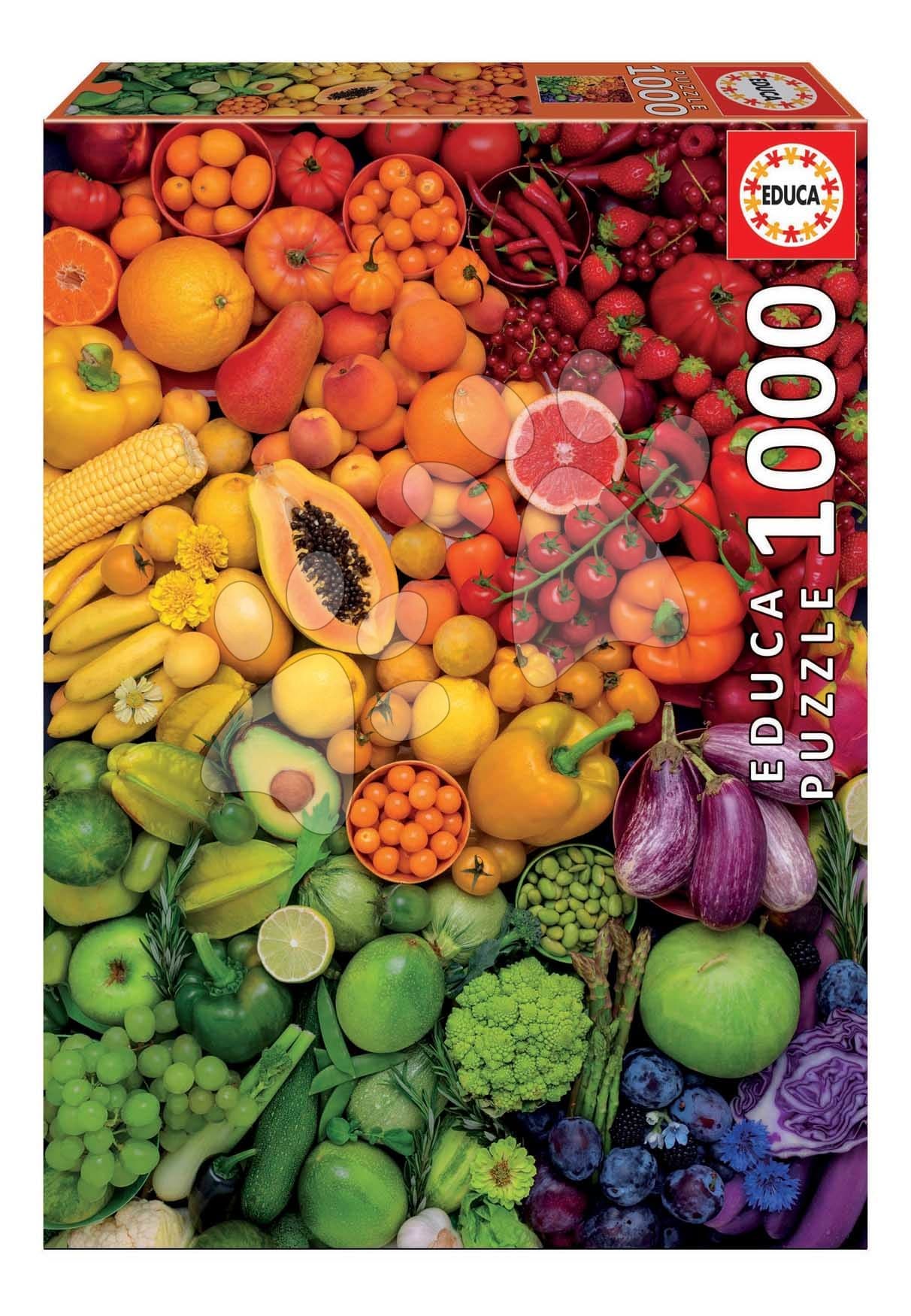 Puzzle Colourful Vitamins Educa 1000 dielov a Fix lepidlo 1