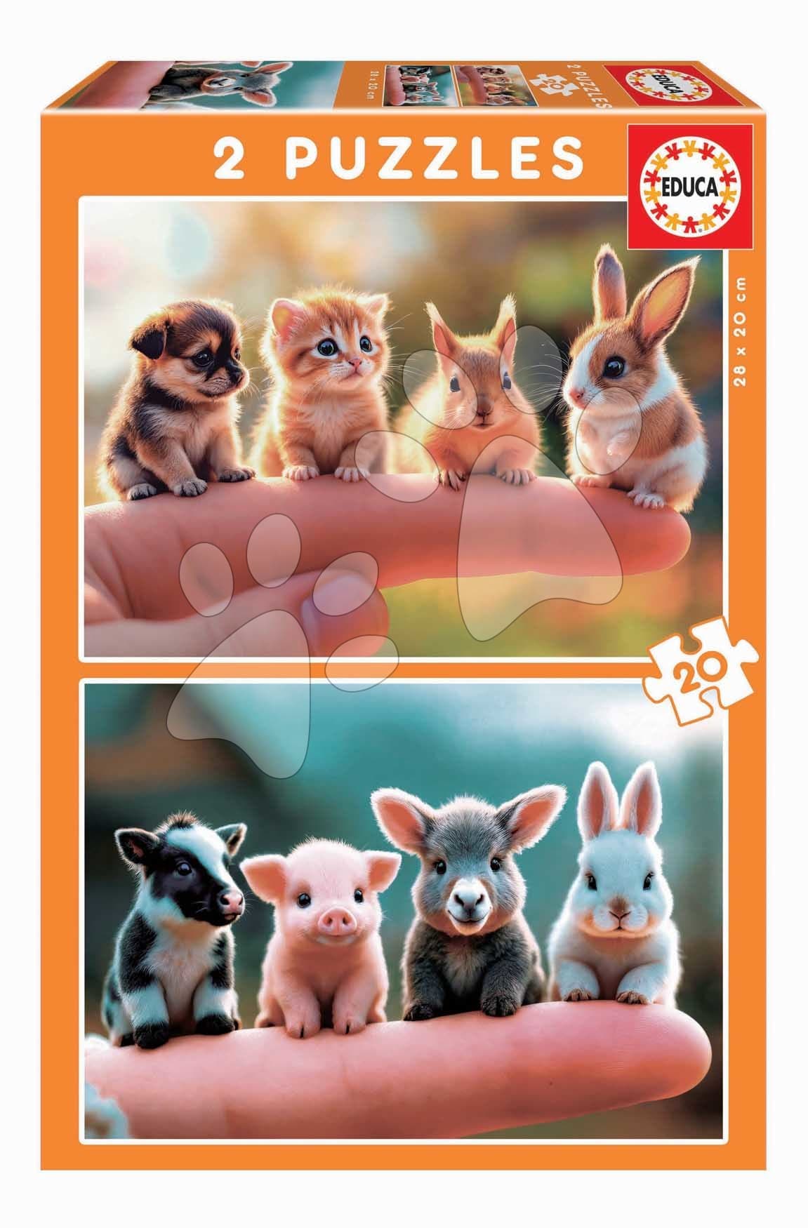 Puzzle Baby Animals Educa 2x20 dielov 1