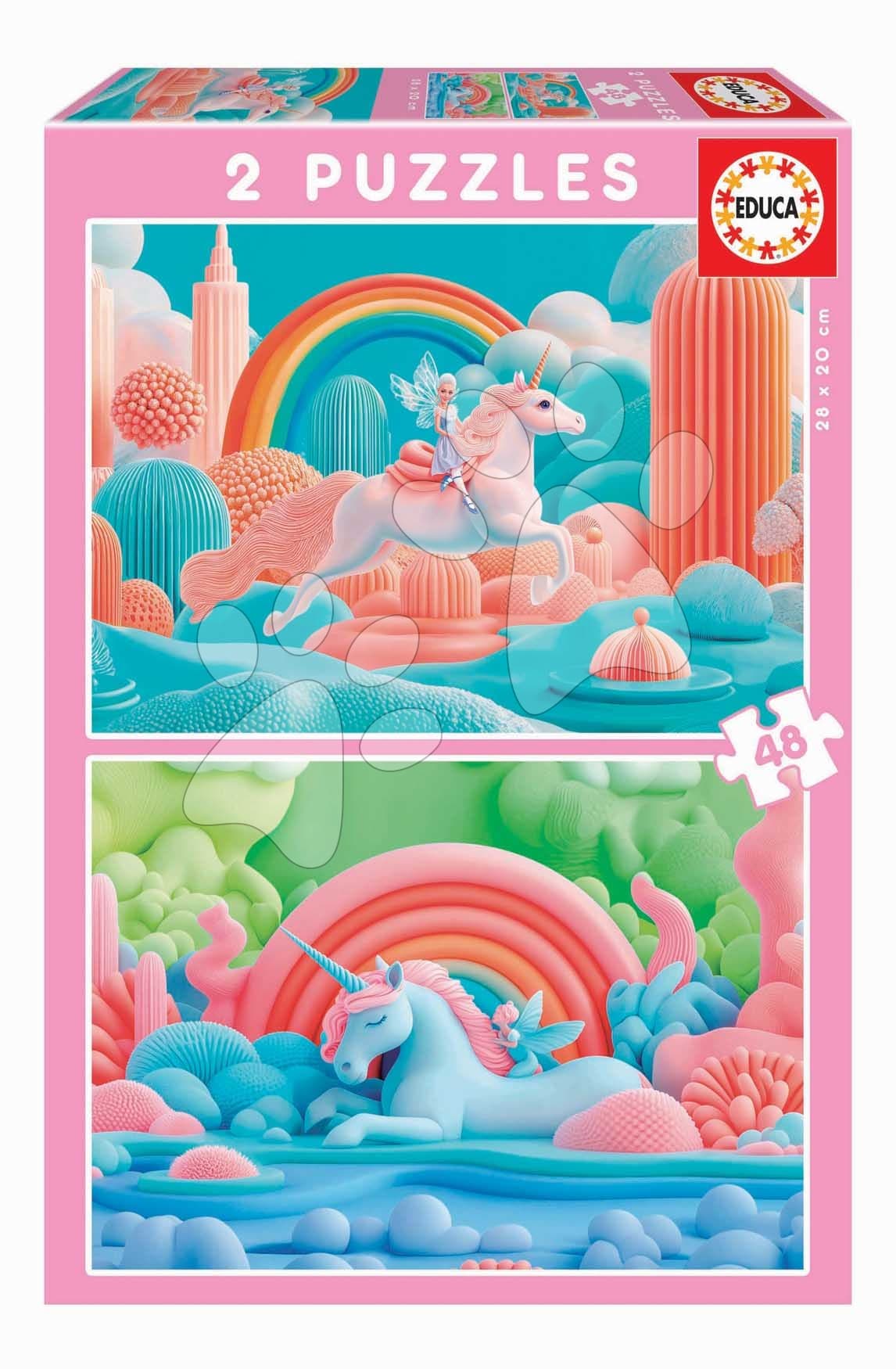 Puzzle Magic Unicorns Educa 2x48 dielov 1