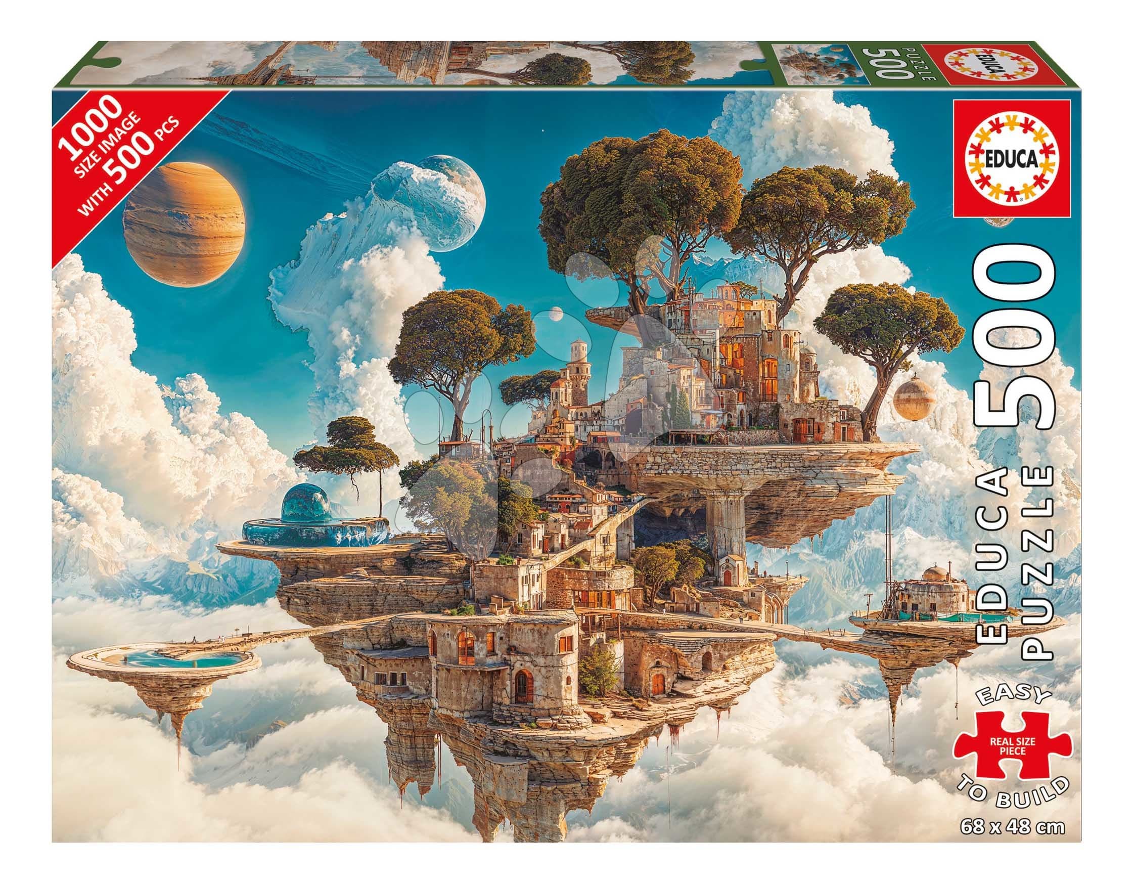 Puzzle Kingdom of Clouds Educa 500 dielov a Fix lepidlo 1