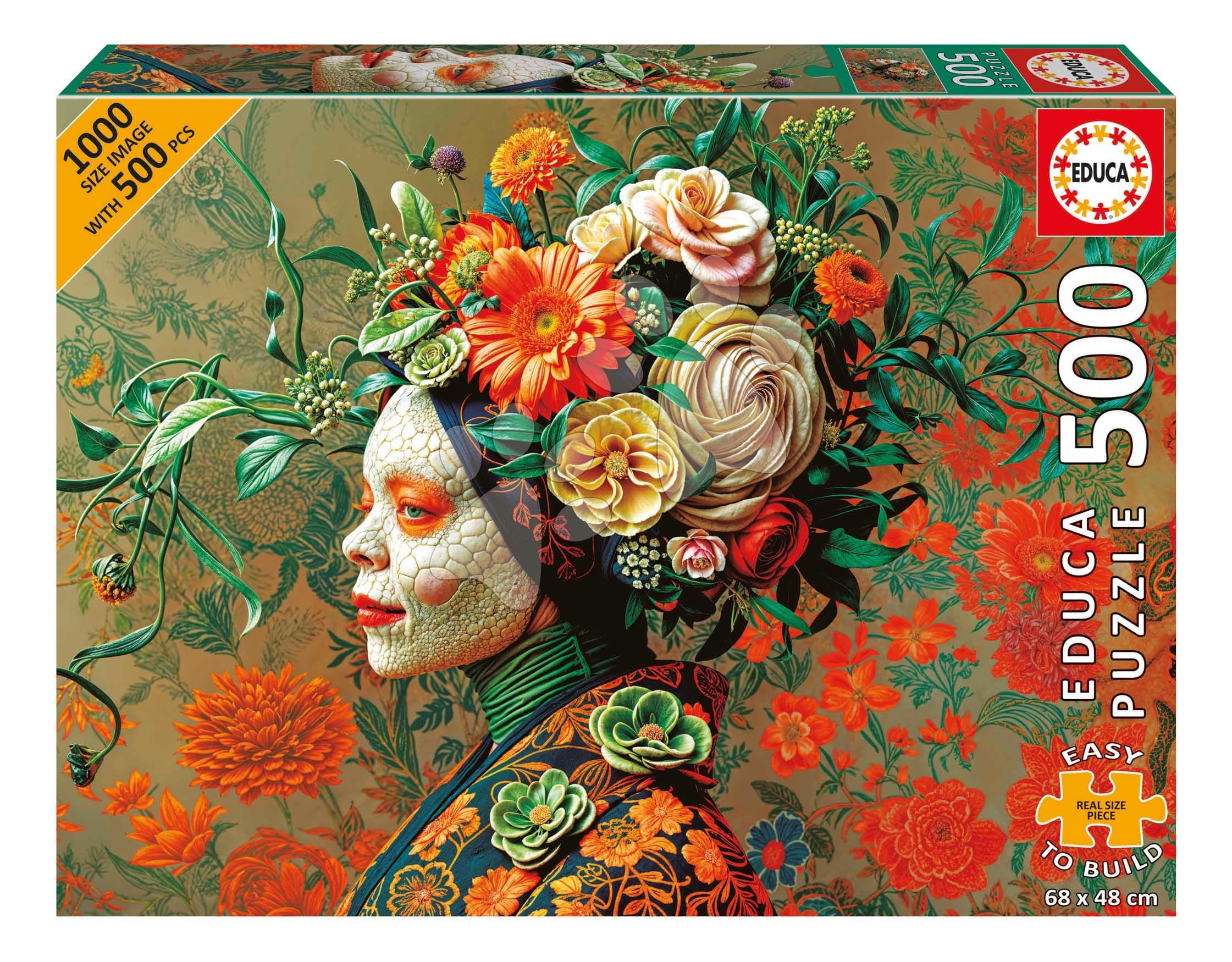 Puzzle Lizard Queen Educa 500 dielov a Fix lepidlo