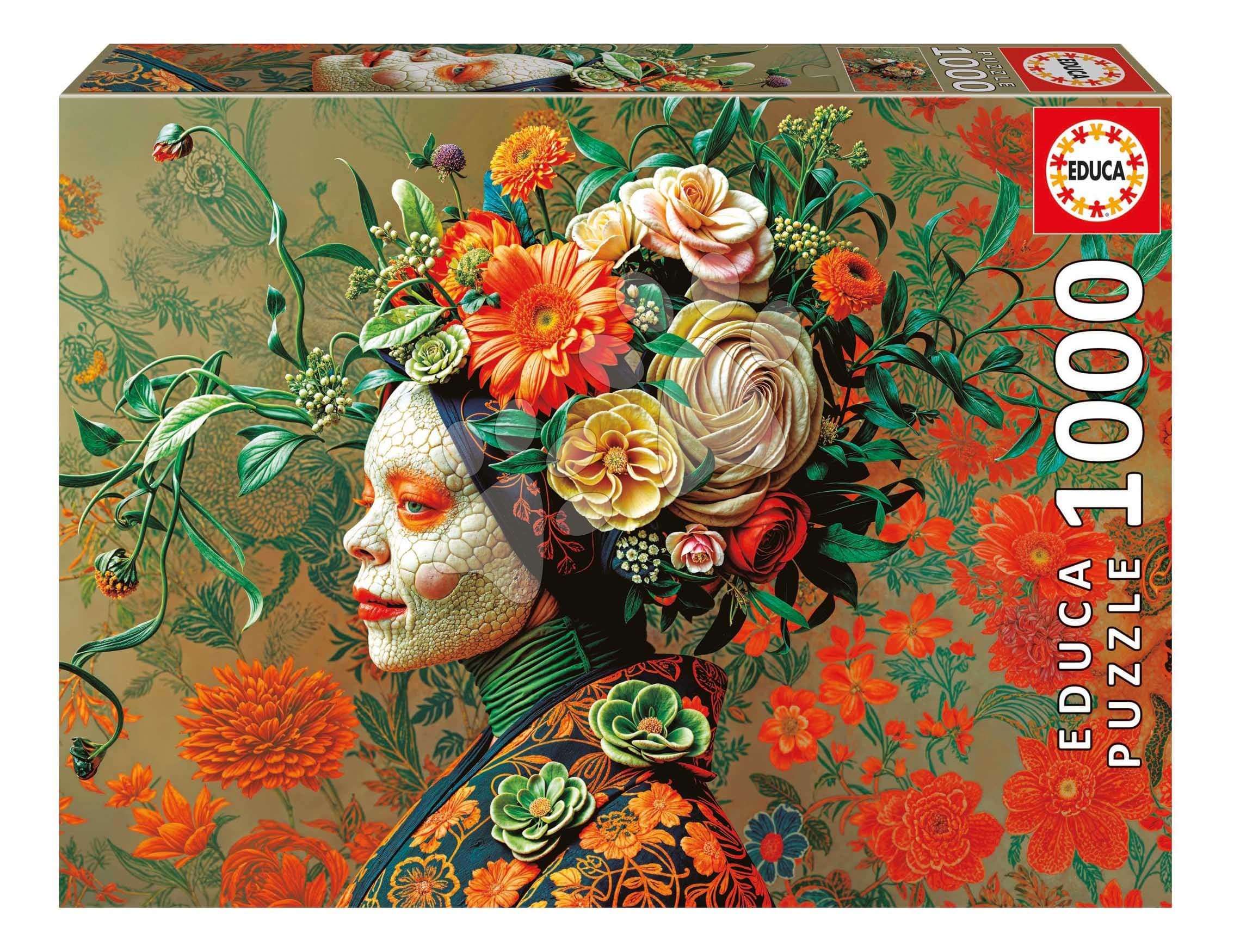 Puzzle Lizard Queen Educa 1000 dielov a Fix lepidlo 1