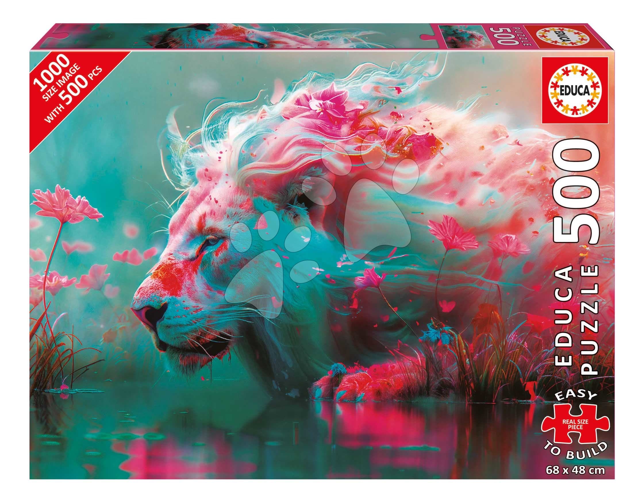 Puzzle King of Flowers Educa 500 dielov a Fix lepidlo 1