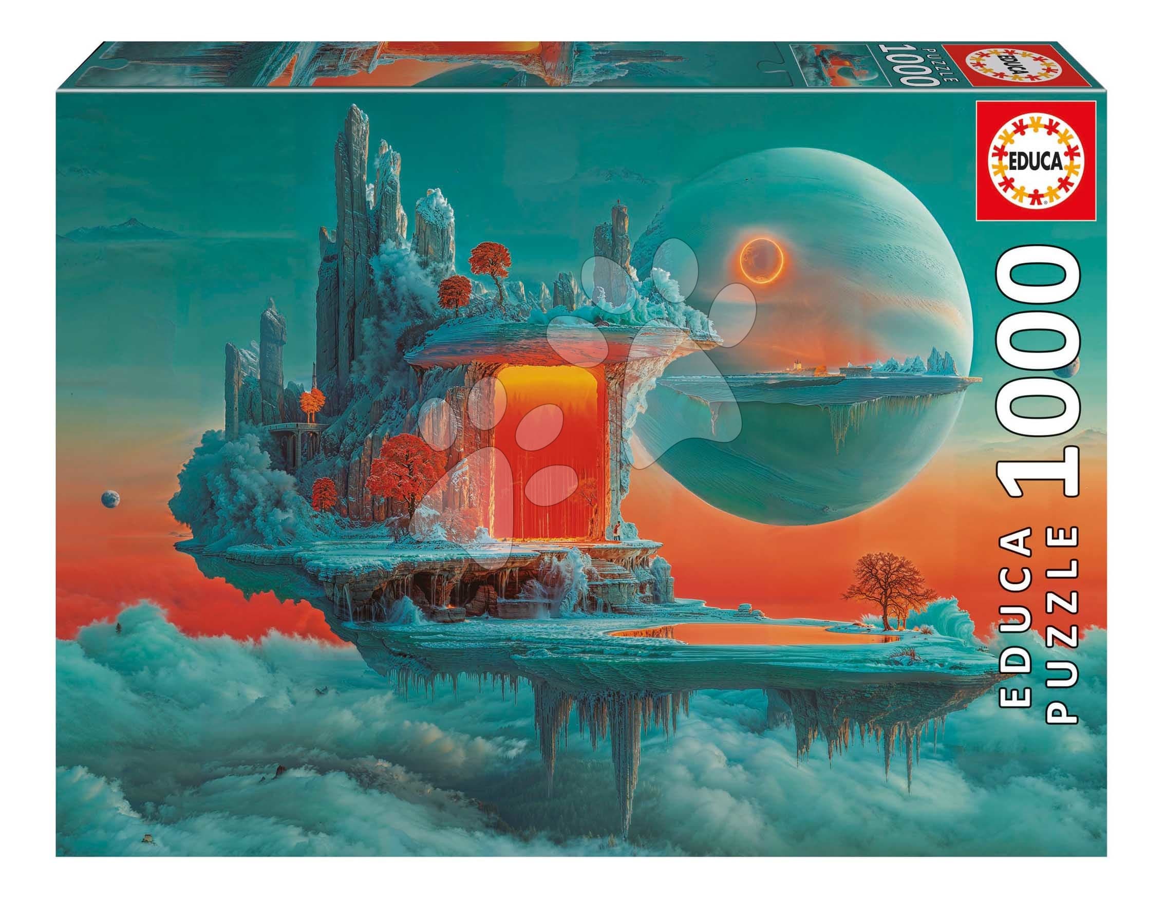 Puzzle Planet of Fire and Ice Educa 1000 dielov a Fix lepidlo 1
