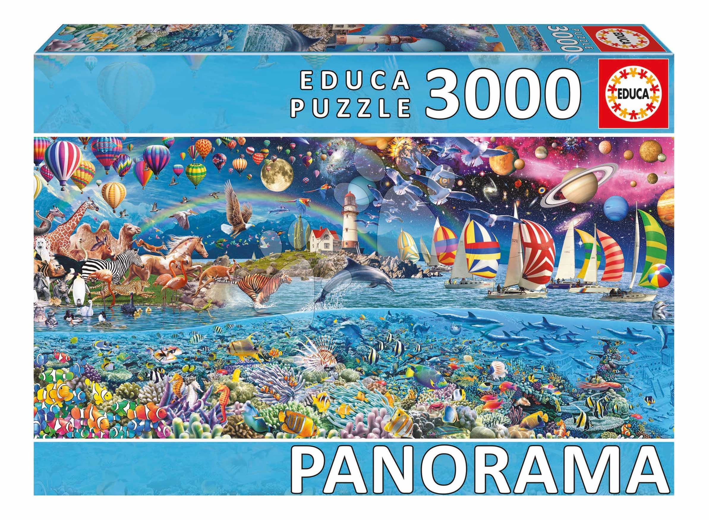 Puzzle panoramatické Life Panorama Educa 3000 dielov