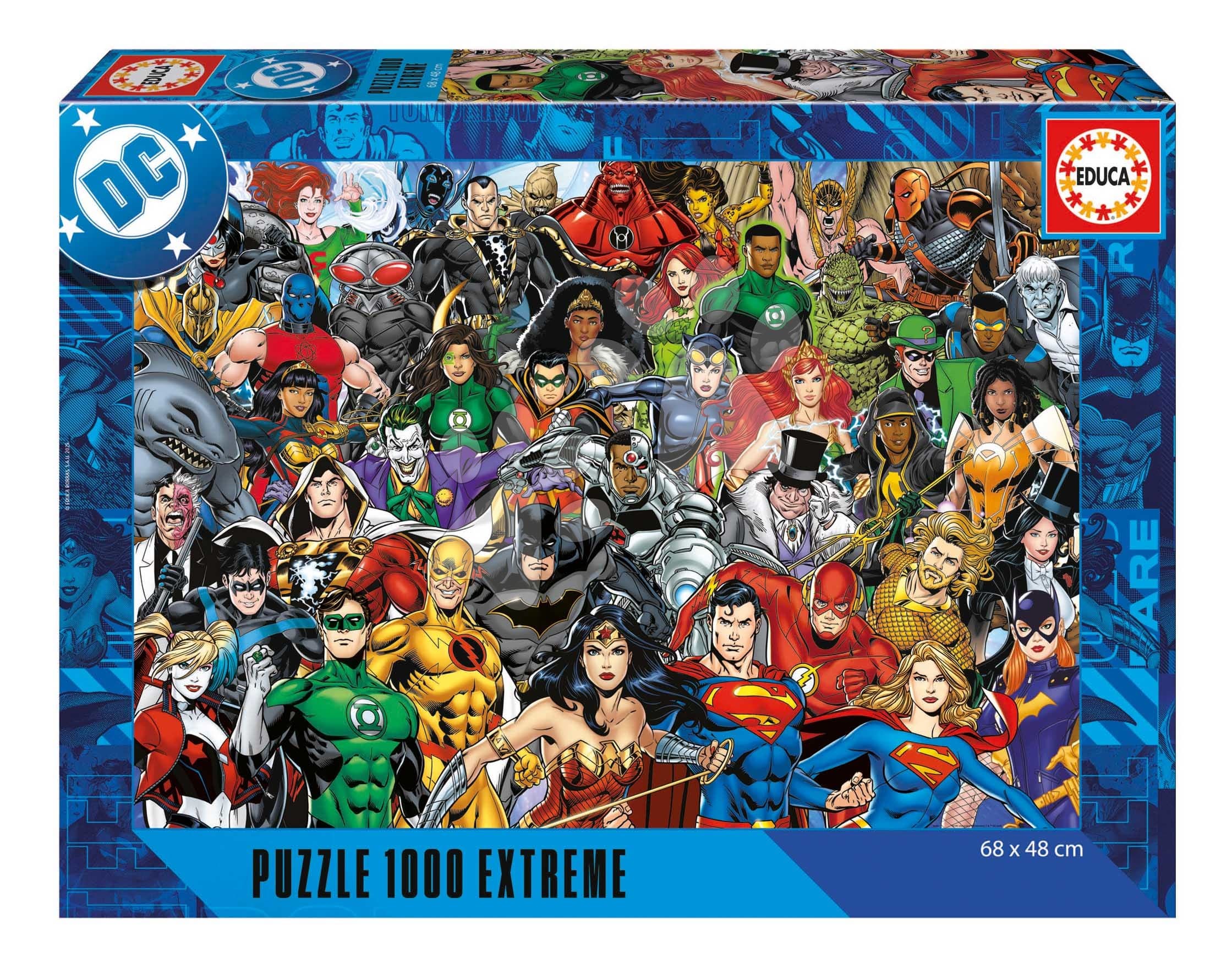 Puzzle Justice League Extreme Educa 1000 dielov a Fix lepidlo 1
