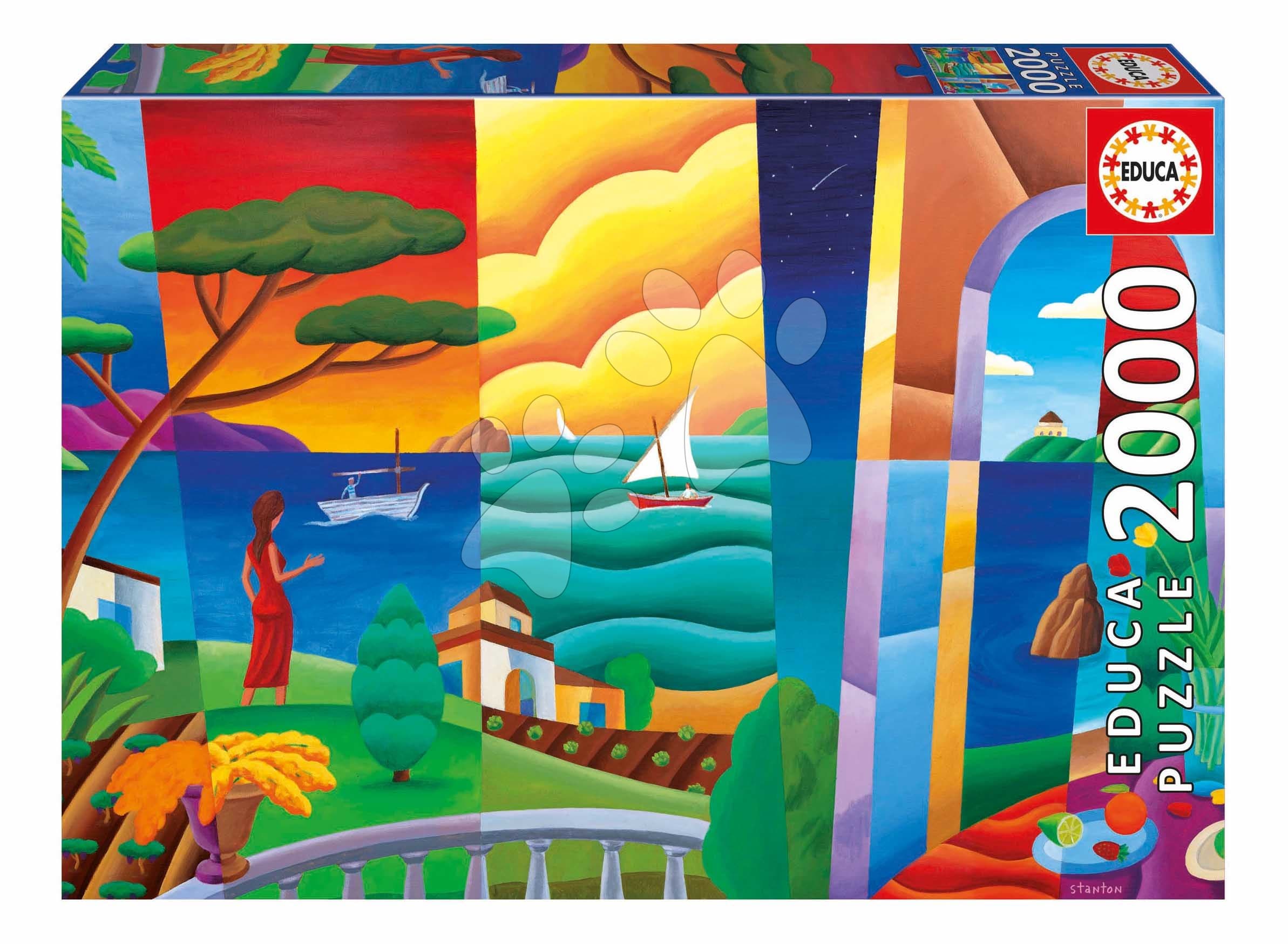 Puzzle Philip Stanton Penelope Waits Educa 2000 dielov a Fix lepidlo 1