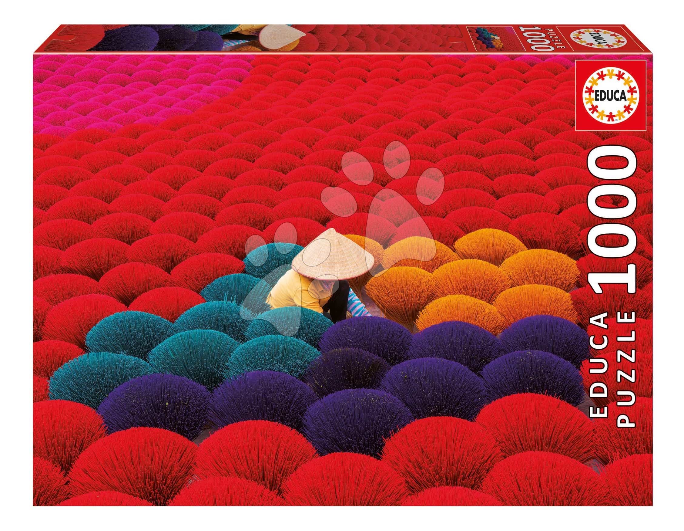 Puzzle Incense Village Vietnam Educa 1000 dielov a Fix lepidlo