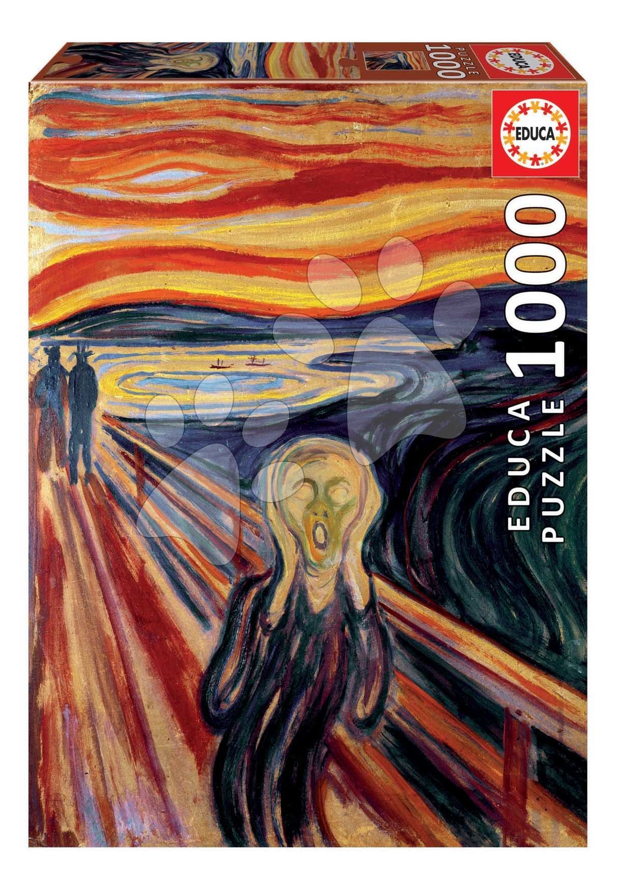 Puzzle The Scream Edvard Munch Educa 1000 dielov a Fix lepidlo