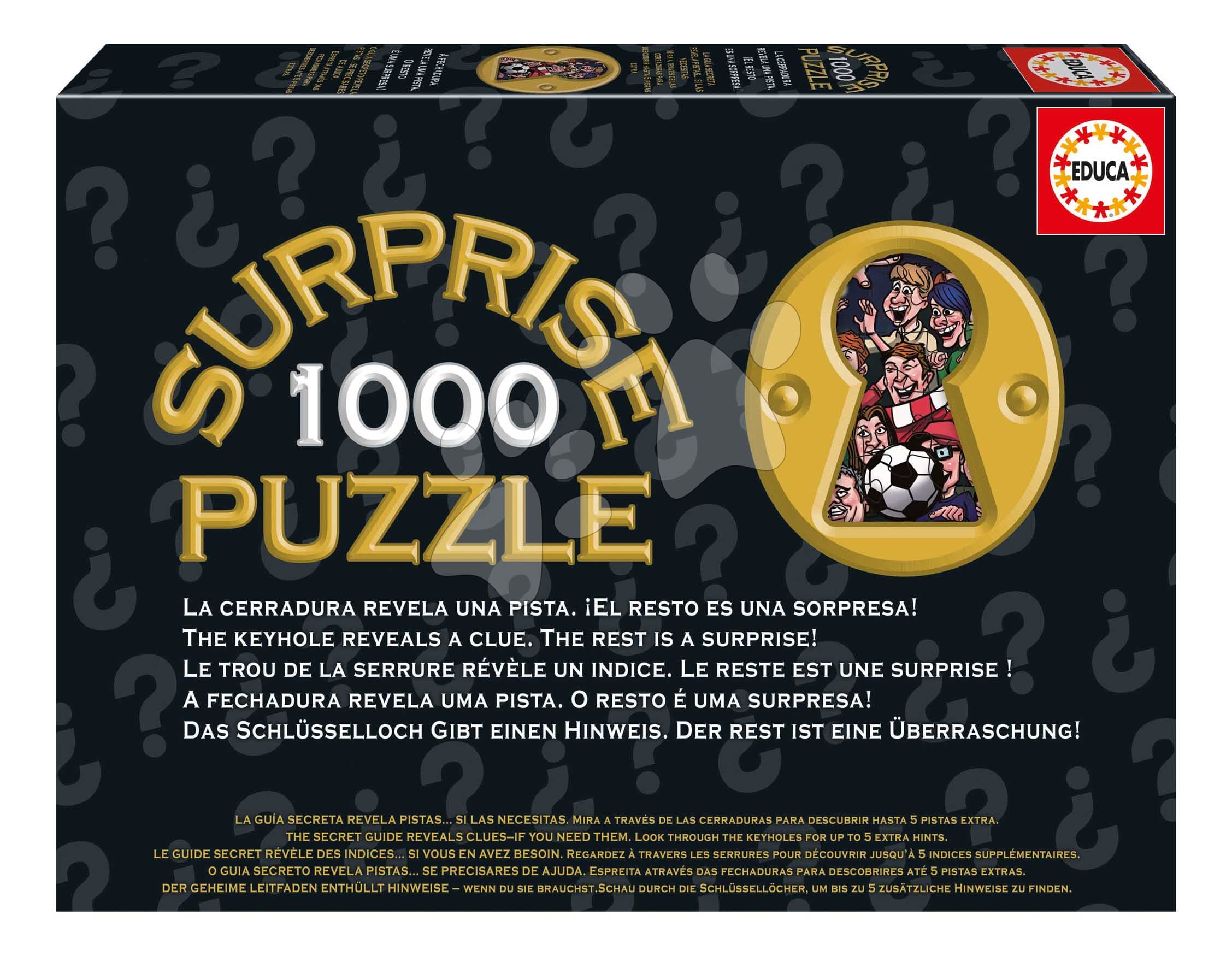 Puzzle s prekvapením 1000 Shoot! Surprise Educa 1000 dielov a Fix lepidlo od 14 rokov 1