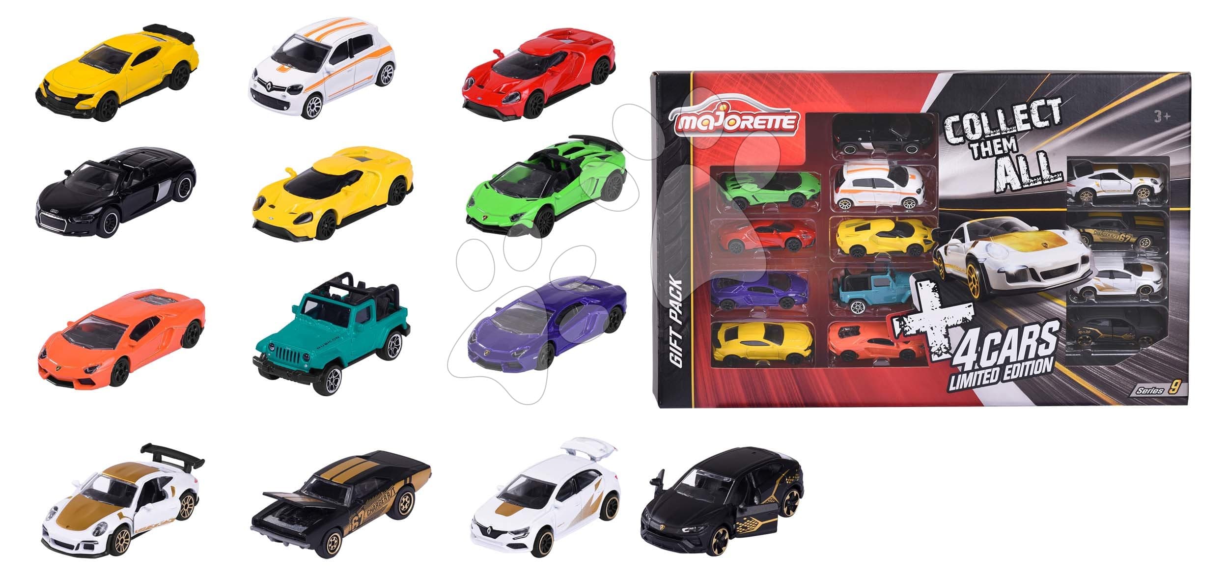 Autíčka Limited Edition 9 Giftpack 9 Majorette kovové dĺžka 7,5 cm sada 13 druhov v darčekovom balení 1