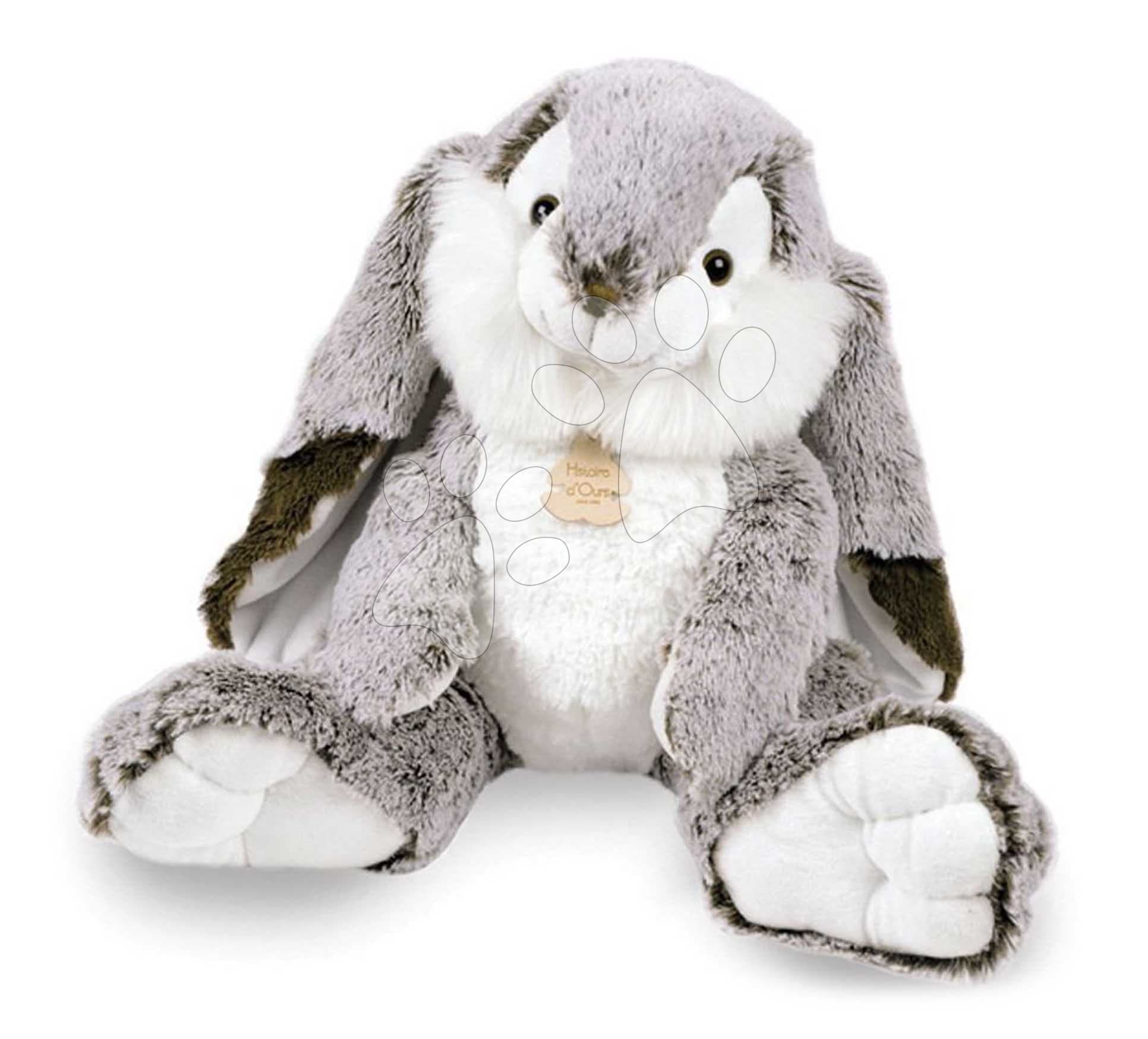 Plyšový zajačik Bunny Marius Histoire d’ Ours v darčekovom balení sivý 30 cm od 0 mes 1