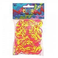 Rainbow Loom detské gumičky dvojfarebné 20945 ružovo žlté 1