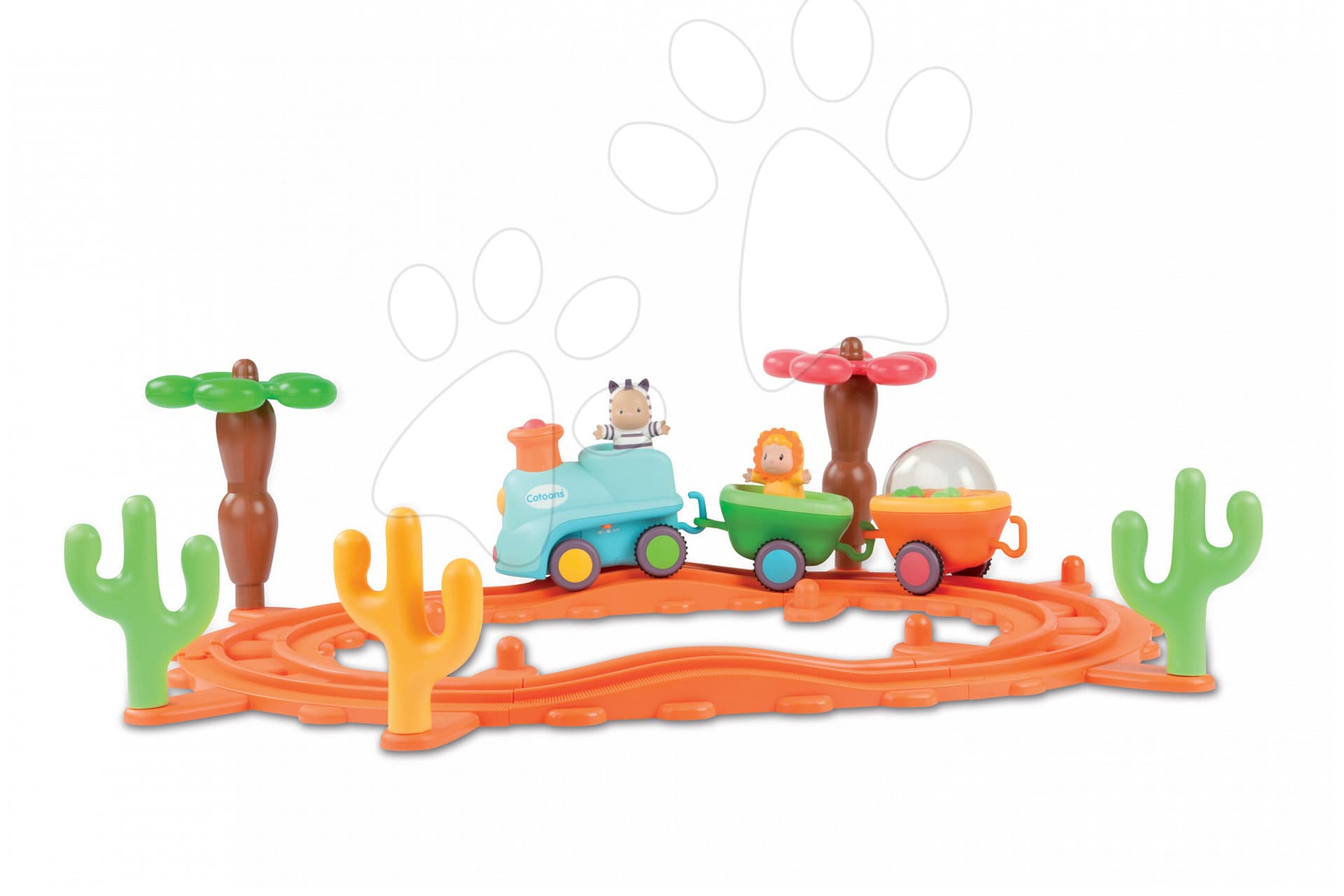 Smoby detský hudobný vláčik Cotoons 211090 hnedý 1
