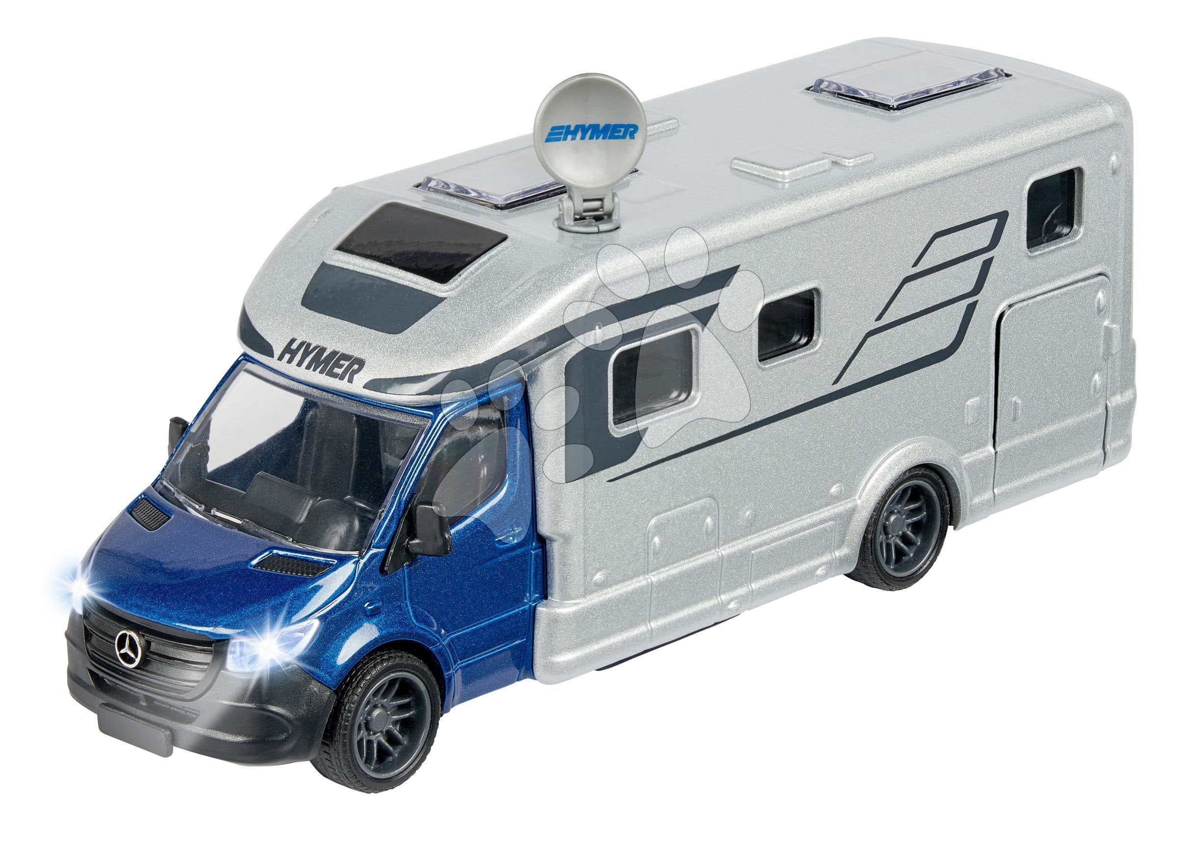 Autíčko karavan Hymer B-Class Majorette so zvukom a svetlom dĺžka 19 cm 1