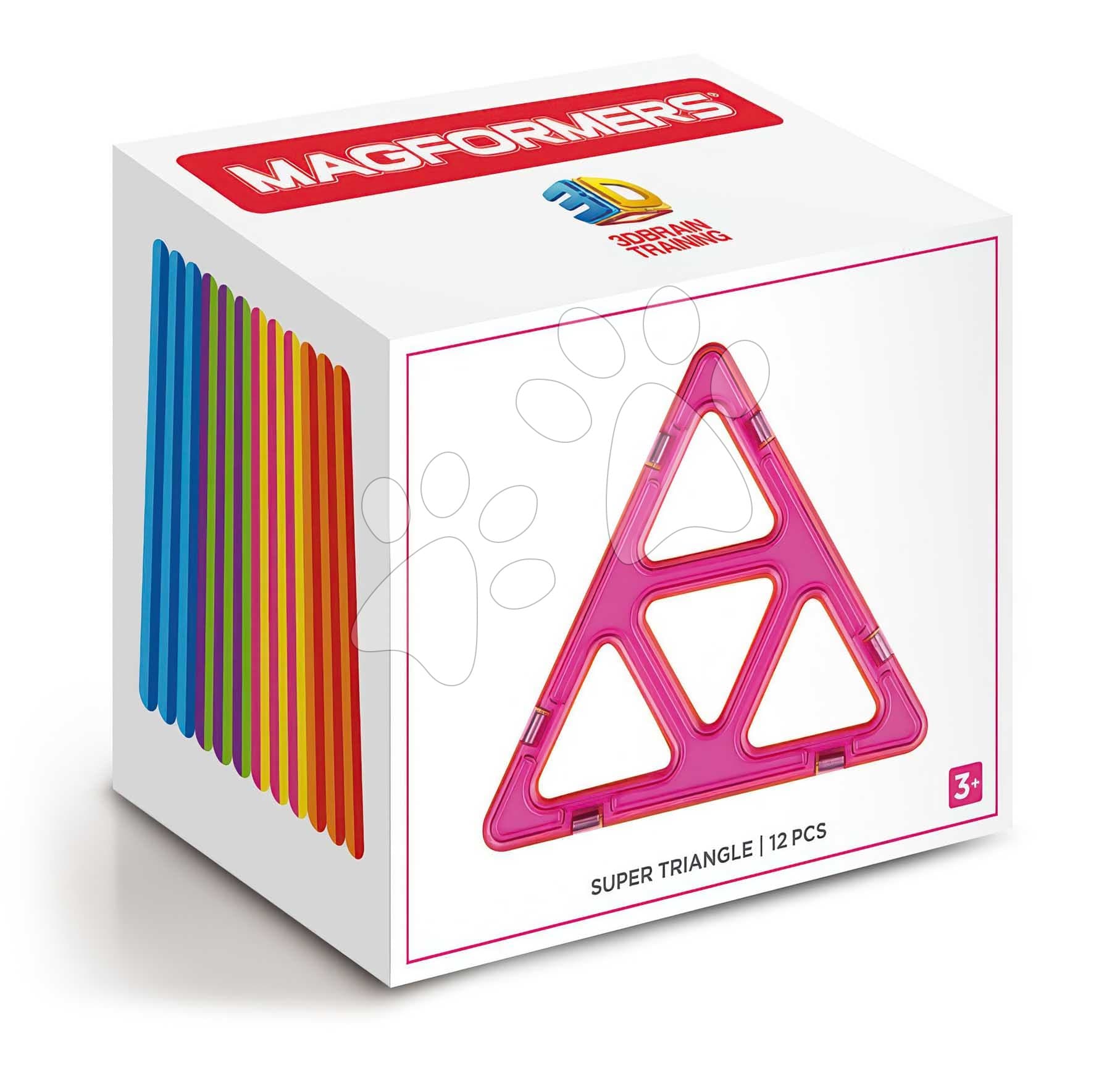 Rozšírenie k magnetickej stavebnici Super Trojuholník Triangle Set Magformers 12 dielov 1