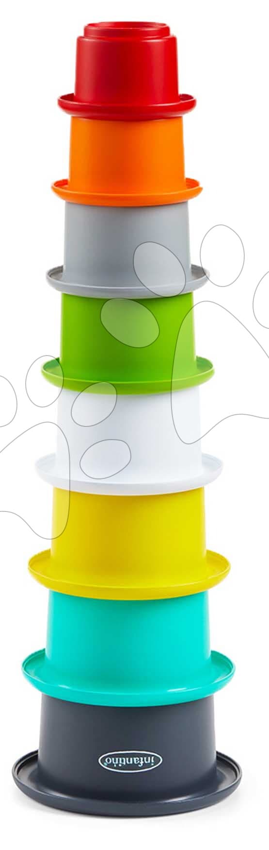 Skladacia veža Stack'N Nest Cups Infantino 8 dielna od 9 mes 1