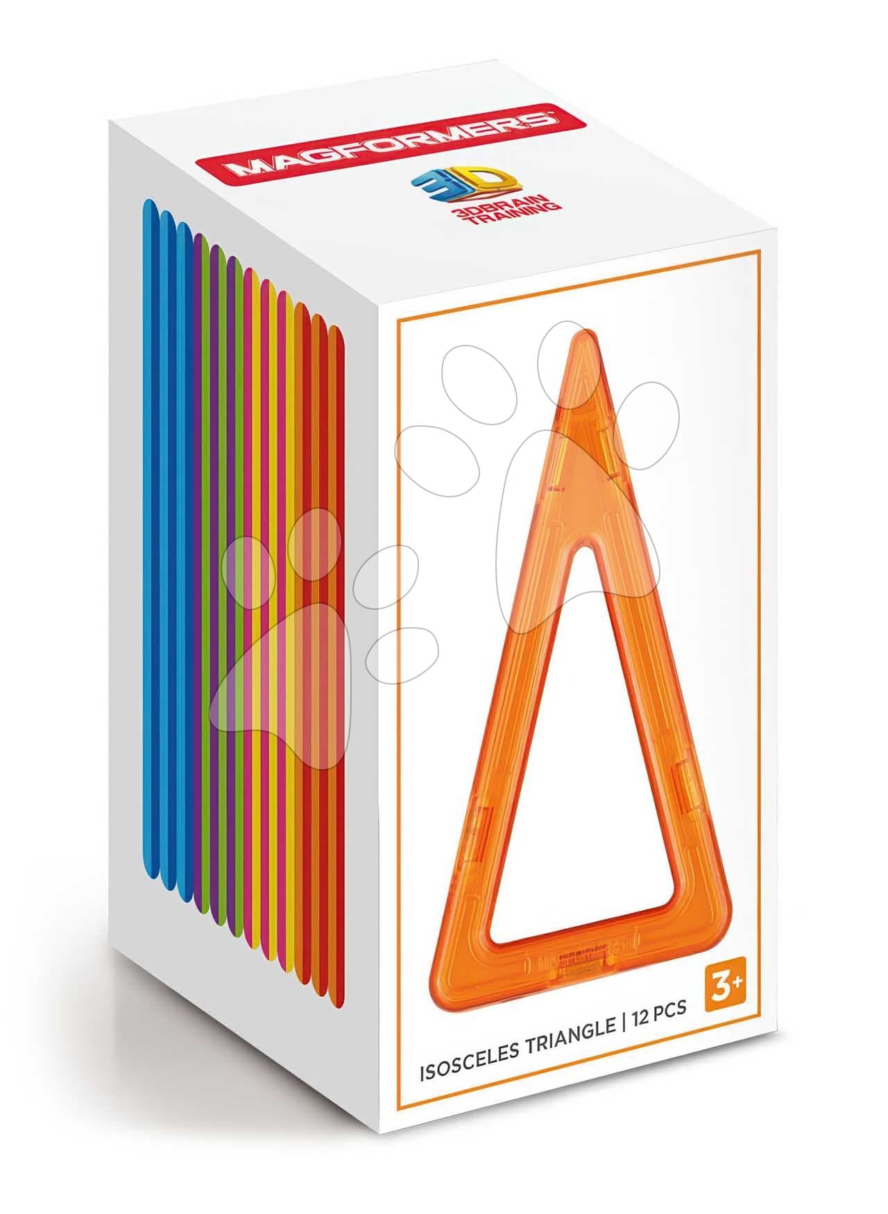Rozšírenie k magnetickej stavebnici Rovnoramenný trojuholník Isosceles Triangle Set  Magformers 12 dielov 1