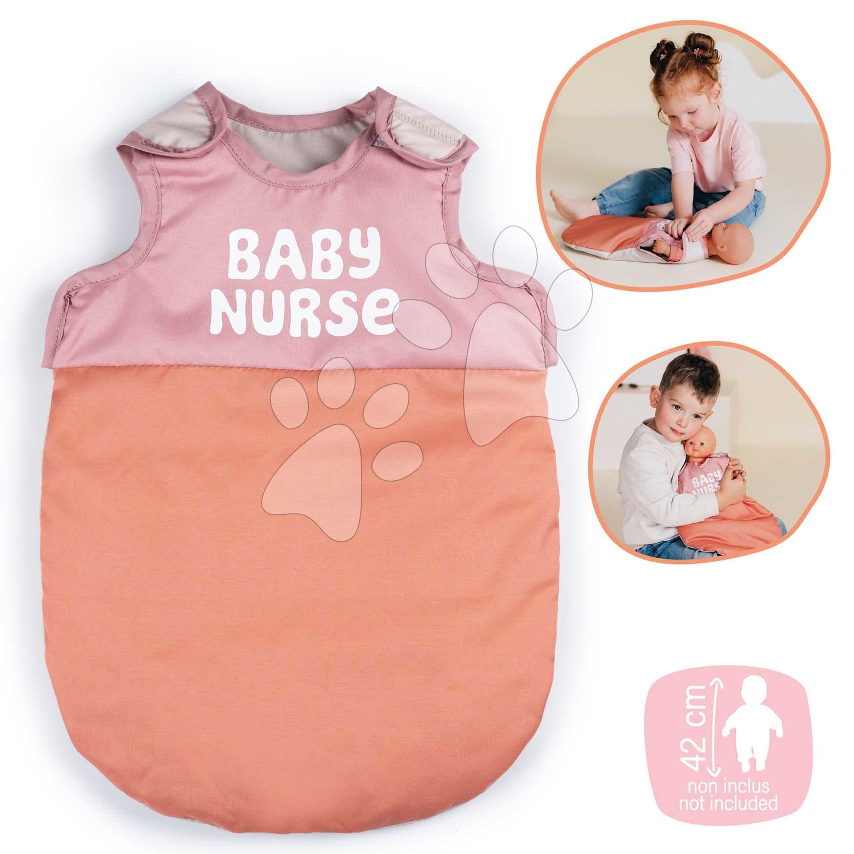 Spací vak pre 42 cm bábiku Sleep Sacks Soft Baby Nurse Smoby do postieľky a kočíka od 18 mes