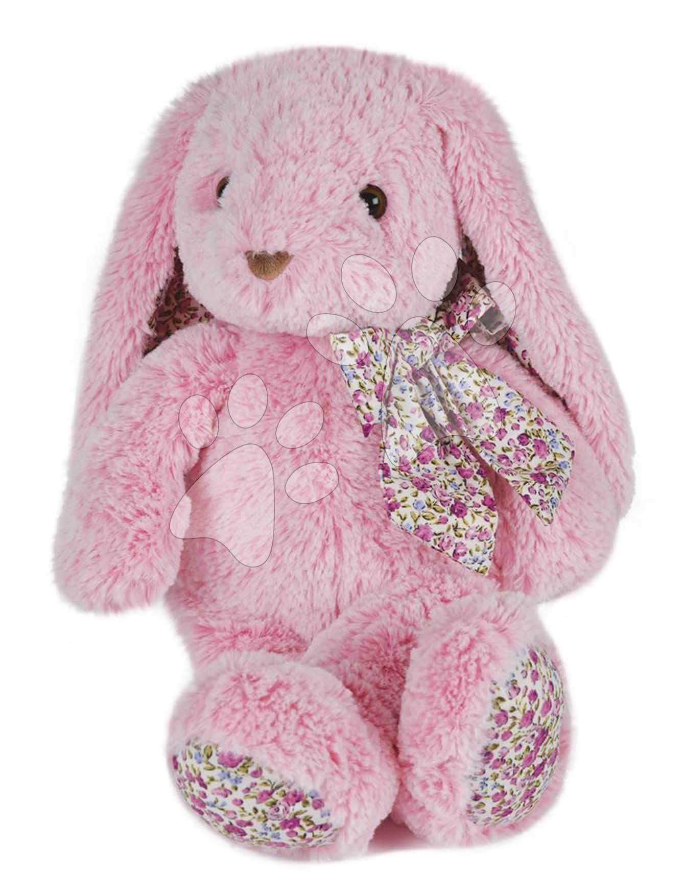 Plyšový zajac Bunny Pink Copain Calin Histoire d’ Ours v darčekovom balení ružový 40 cm od 0 mes