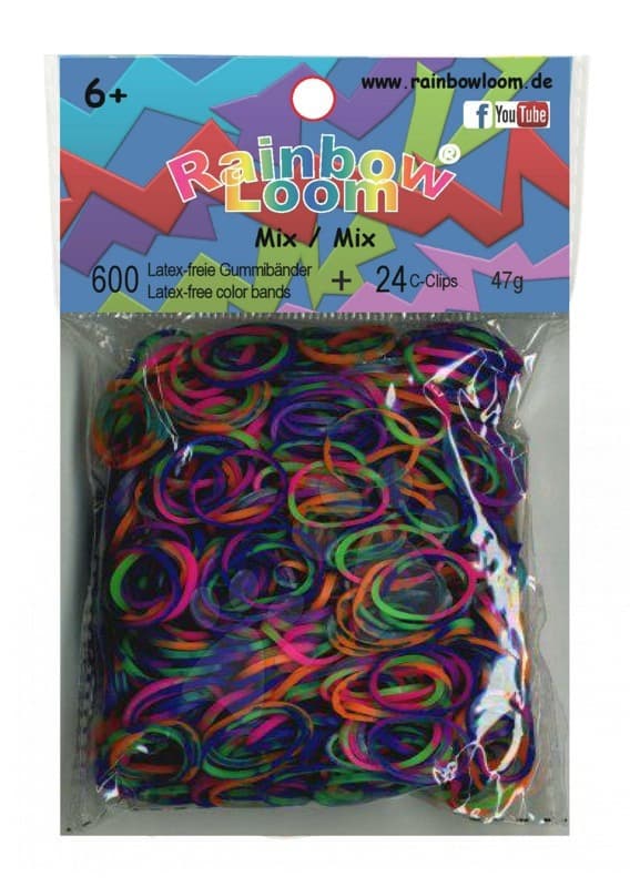 Rainbow Loom originálne gumičky pre deti strakatý mix 05998 transparentný 1