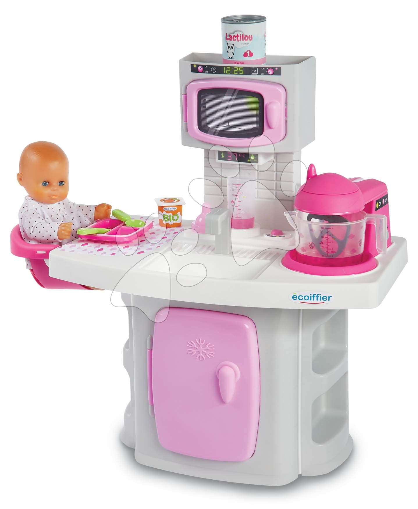 Kuchynské štúdio pre bábiku The Baby's Kitchen Écoiffier s varením a jedálenským kútikom od 18 mes