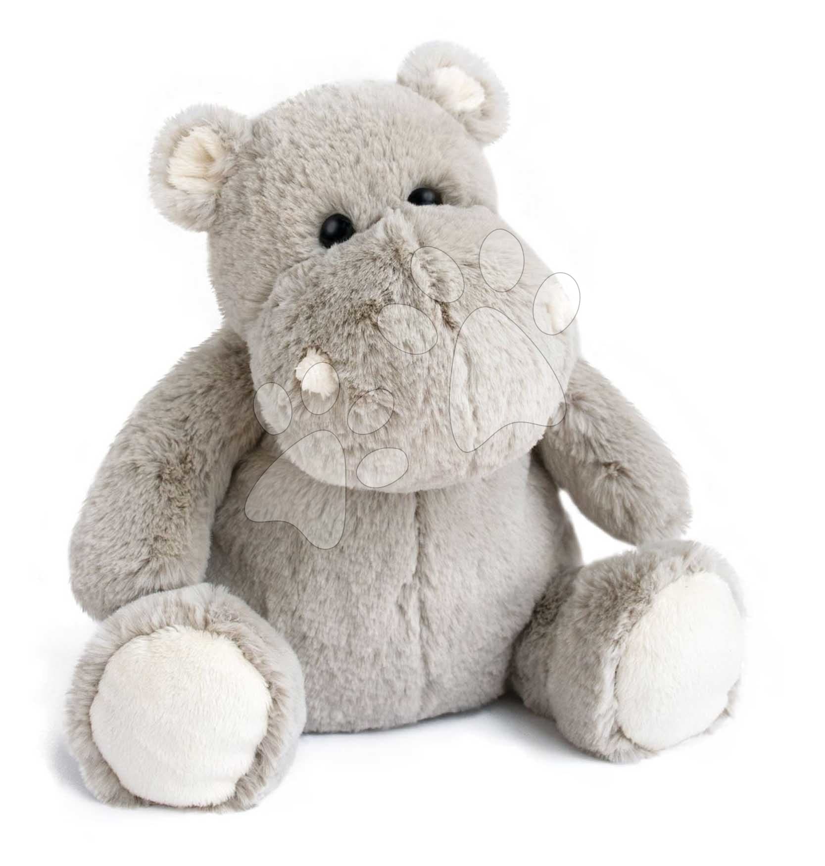 Plyšový hrošík Hippo Histoire d’ Ours sivý 25 cm od 0 mes 1
