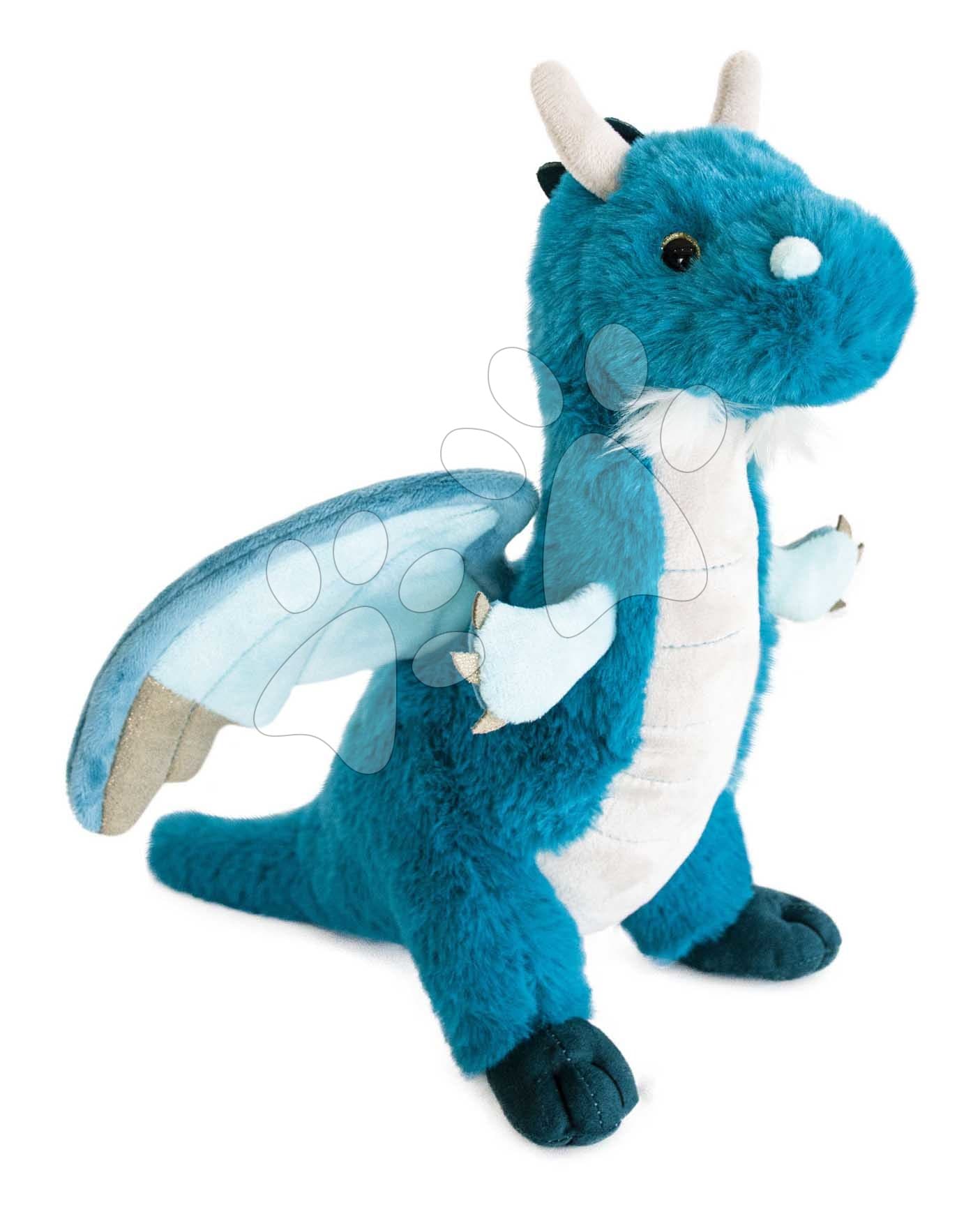 Plyšový dráčik Grégoire Dragon Histoire d’ Ours modrý 30 cm od 0 mes 1
