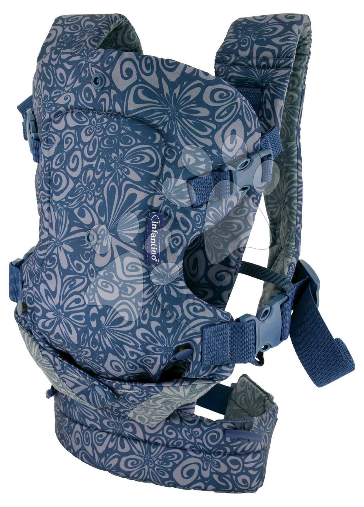 Nosič pre dieťa Flip 4v1 Convertible Carrier Navy Infantino 4 spôsoby nosenia modrý od 3,6-14,5 kg od 0 mes 1