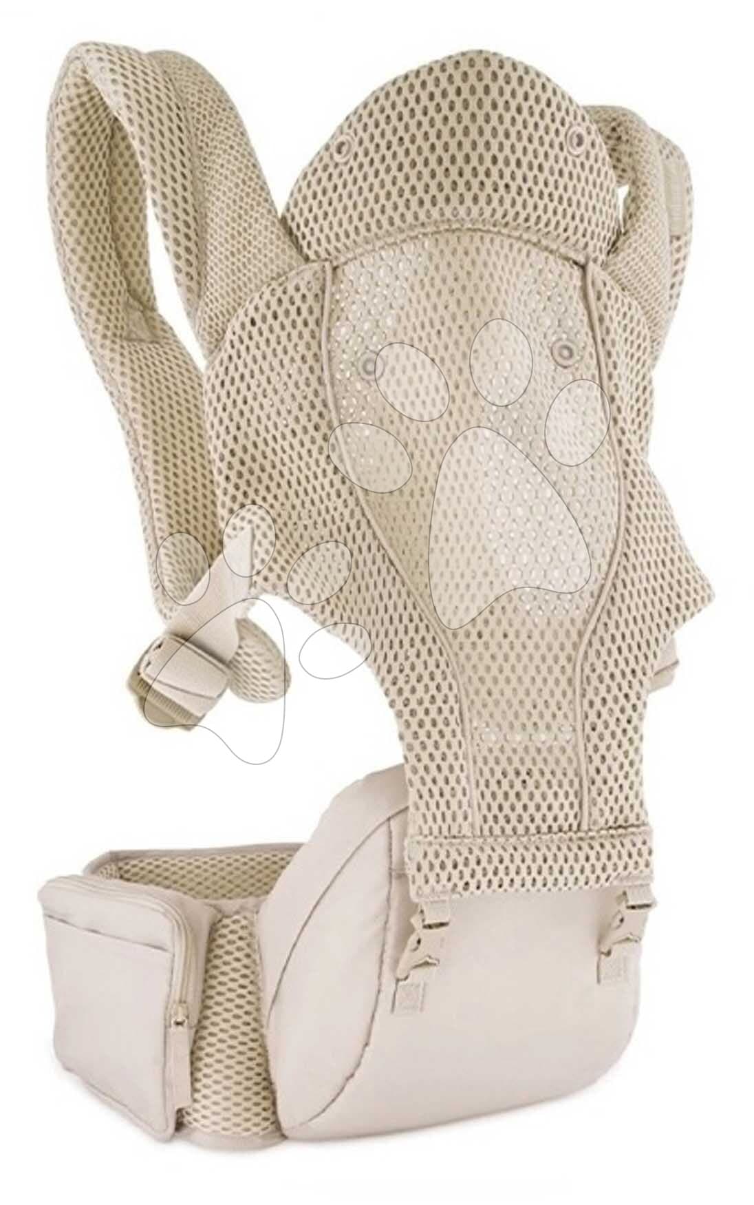 Nosič pre dieťa Hip Rider Airy 5v1 Hip Seat Carrier Infantino 5 spôsobov nosenia béžový od 5,5-20,4 kg od 3 mes