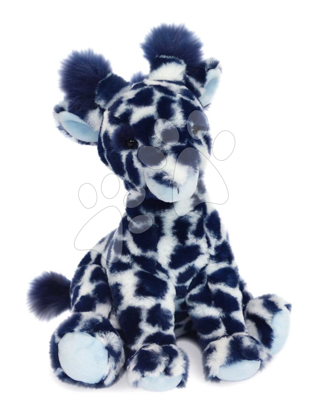 Plyšová žirafa Lisi the Blue Giraffe Histoire d’ Ours v darčekovom balení modrá 30 cm od 0 mes