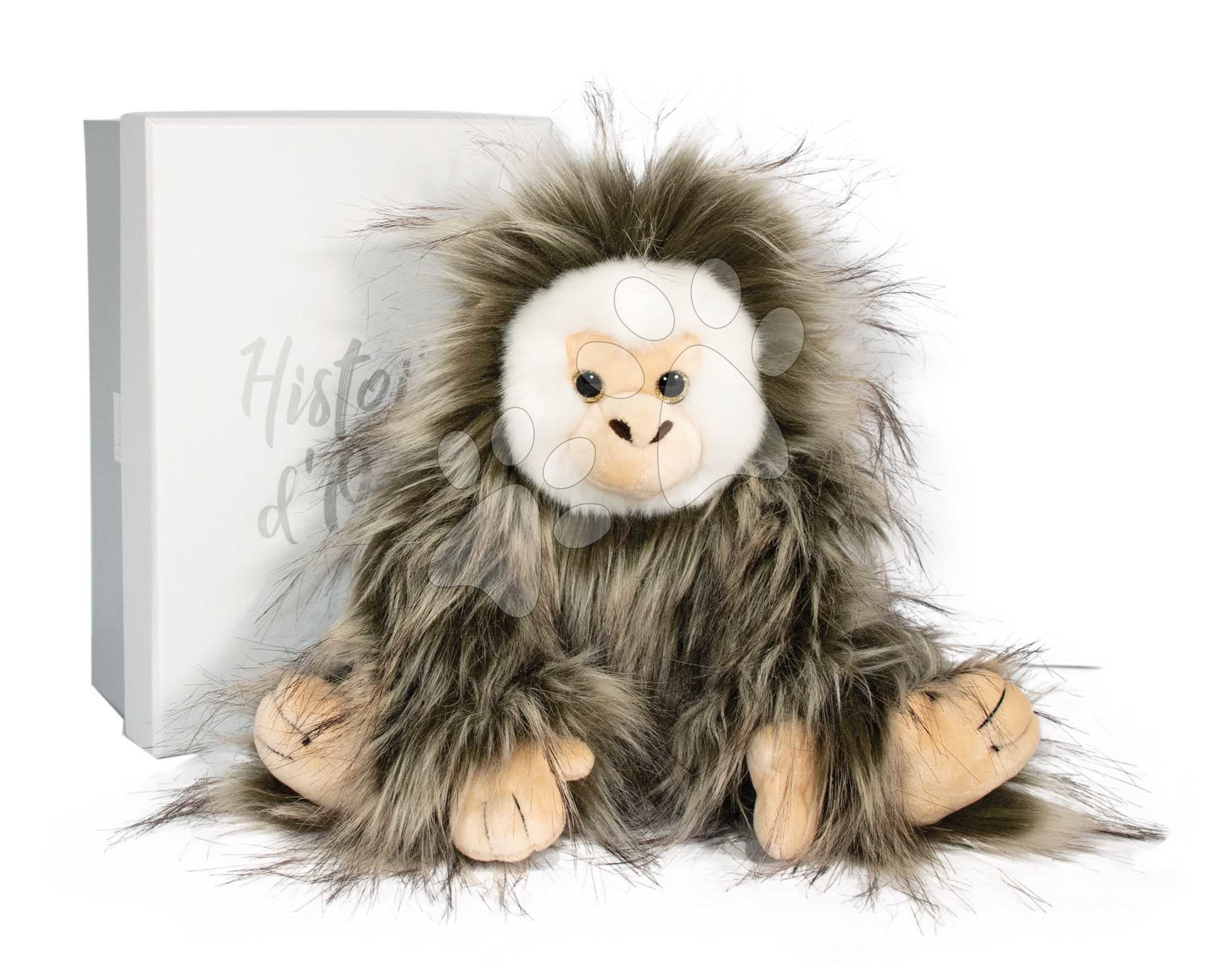 Plyšová opička Monkey Histoire d’ Ours v darčekovom balení hnedá 30 cm od 0 mes