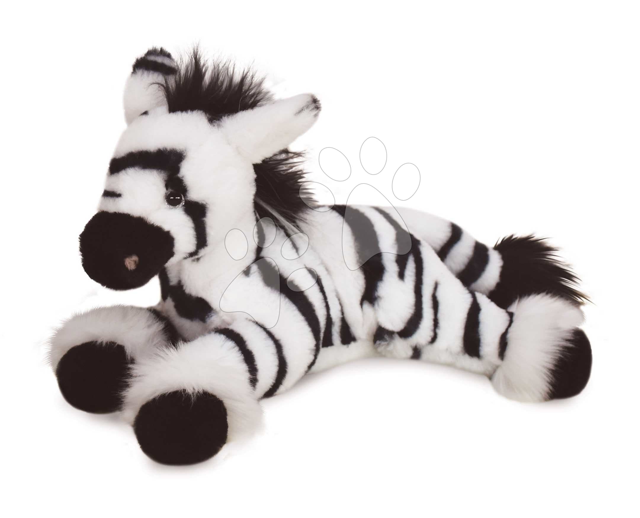 Plyšová zebra Zephir the Zebra Histoire d’ Ours v darčekovom balení čierno-biela 25 cm od 0 mes