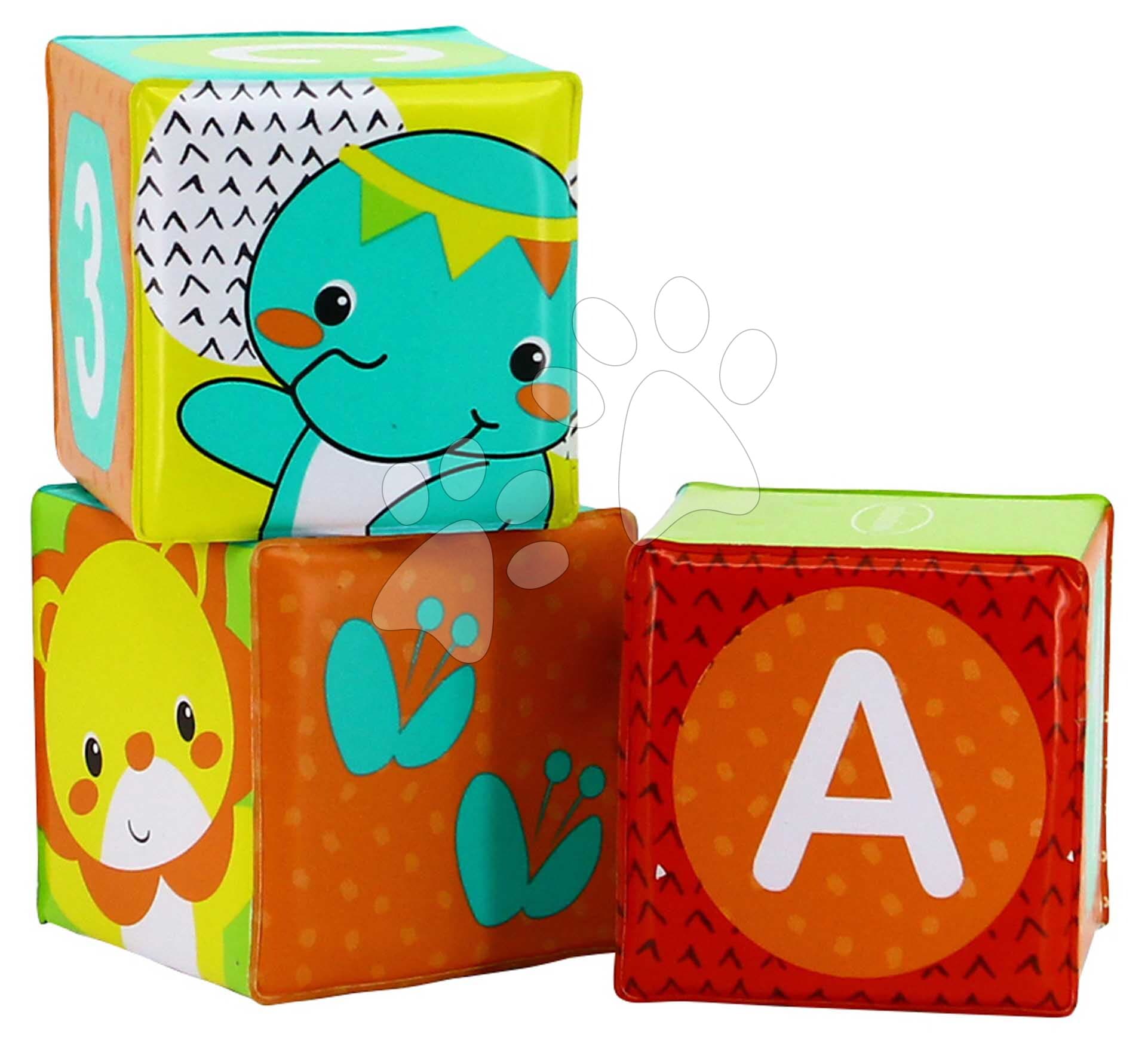 Kocky do vane Colors & Numbers Bath Block Infantino 3 kusy od 0 mes 1