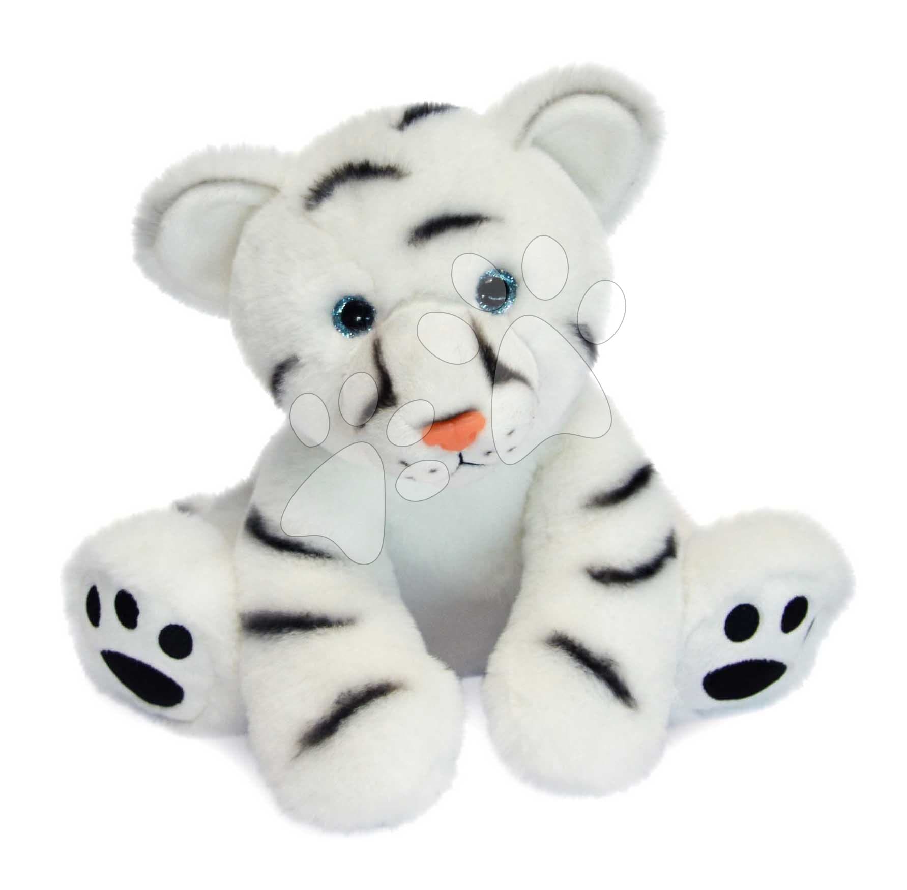 Plyšový snežný tiger White Baby Tiger Histoire d’ Ours v darčekovom balení biely 25 cm od 0 mes