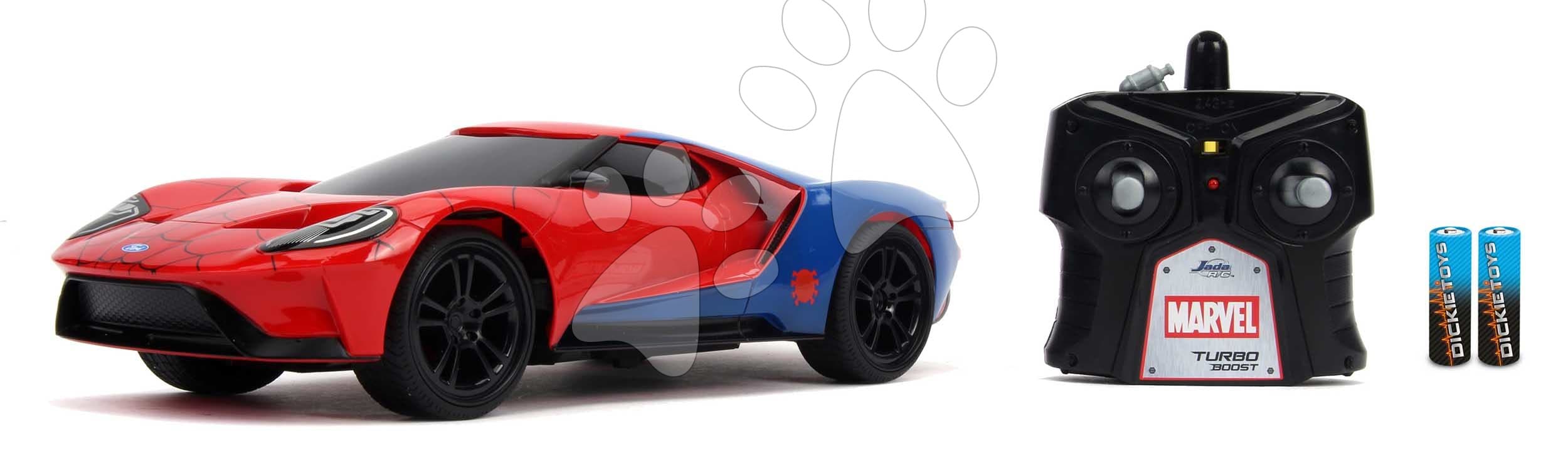 Autíčko na diaľkové ovládanie RC Marvel Spiderman 2027 Ford GT Jada dĺžka 29 cm 1:16 od 6 rokov 1