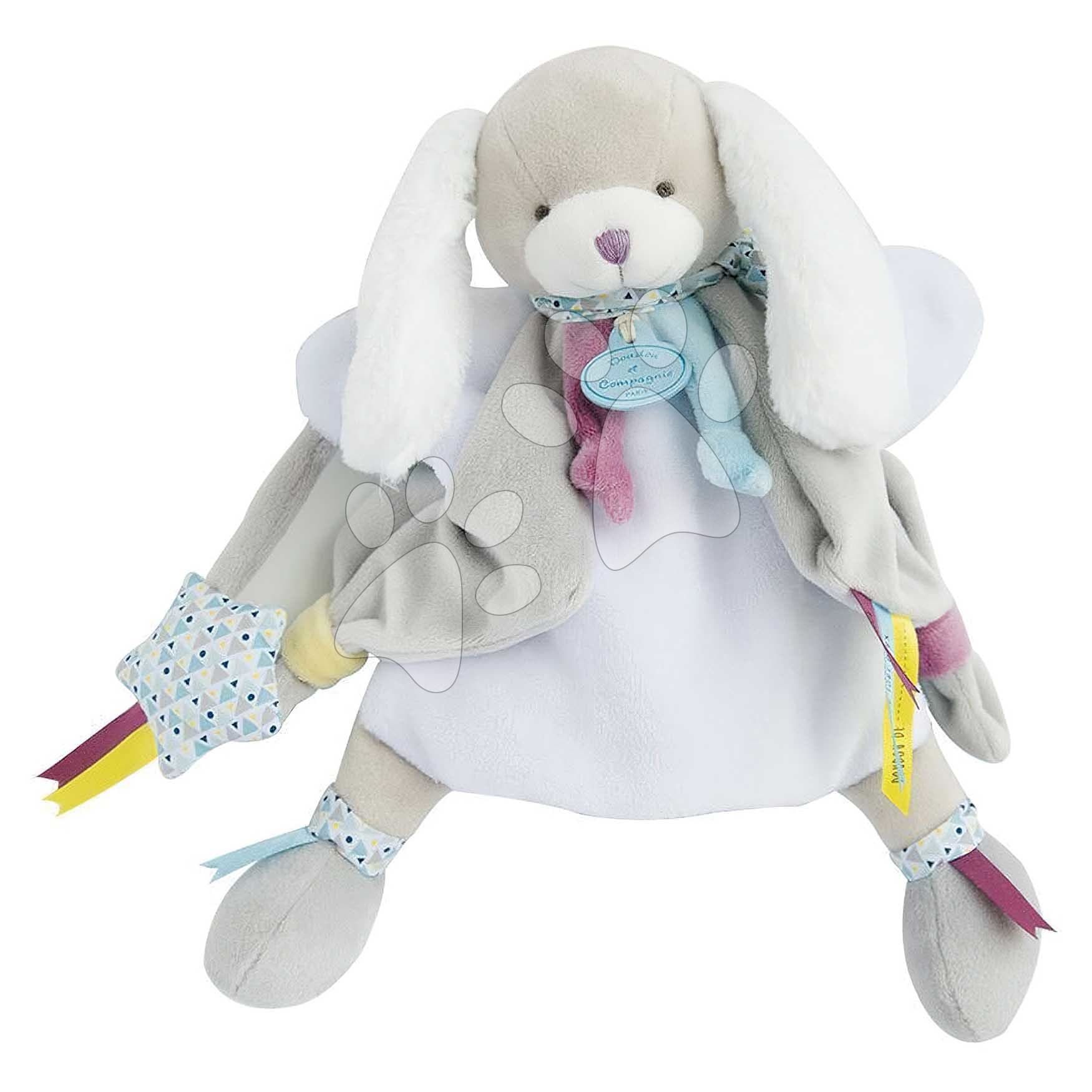 Plyšový psík na bábkové divadlo Dog Toopi Boy Hand Puppet Doudou et Compagnie hnedý 28 cm od 0 mes