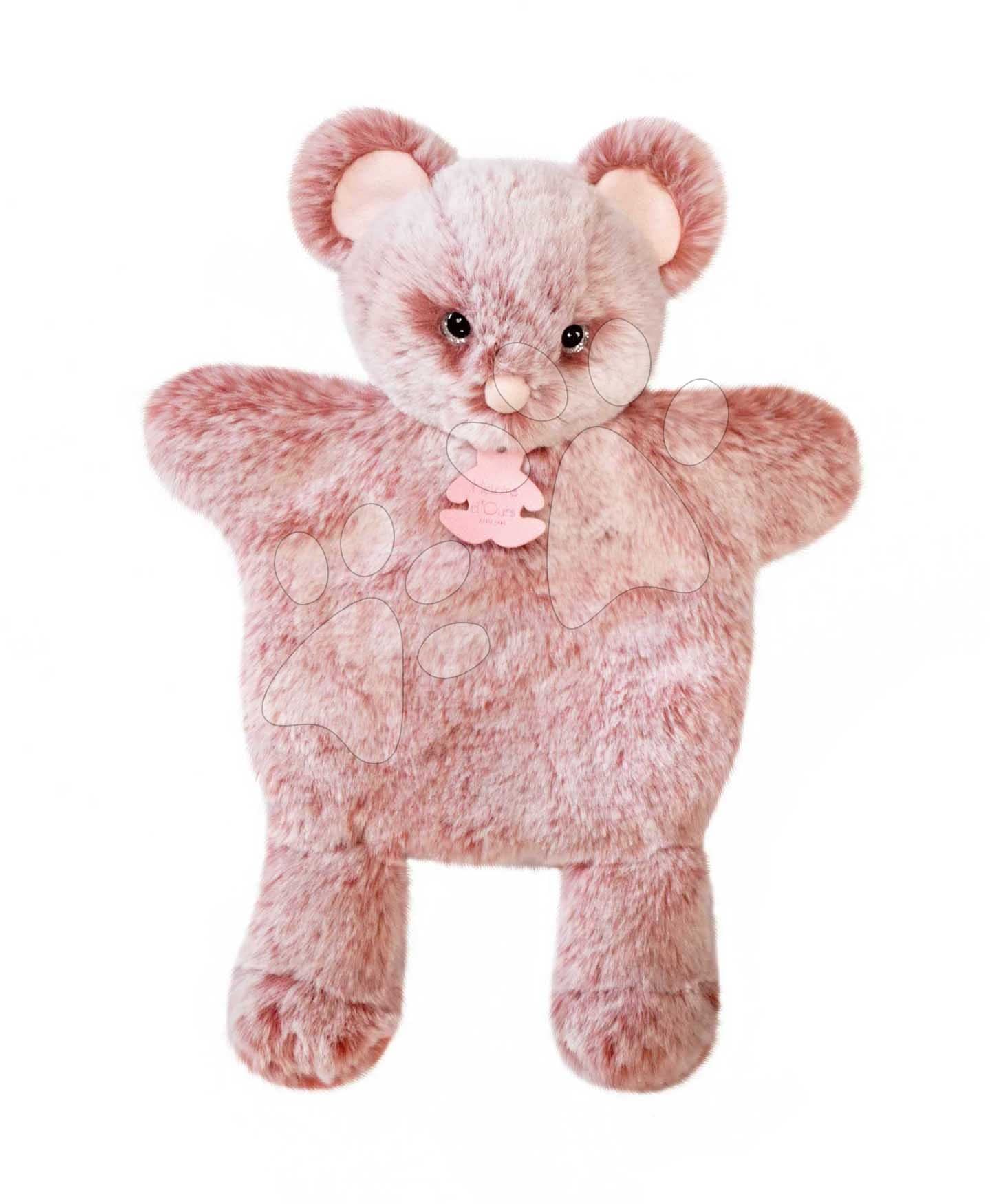 Plyšová myška na bábkové divadlo Mouse Puppet Sweety Mousse Histoire d’ Ours ružová 25 cm od 0 mes 1