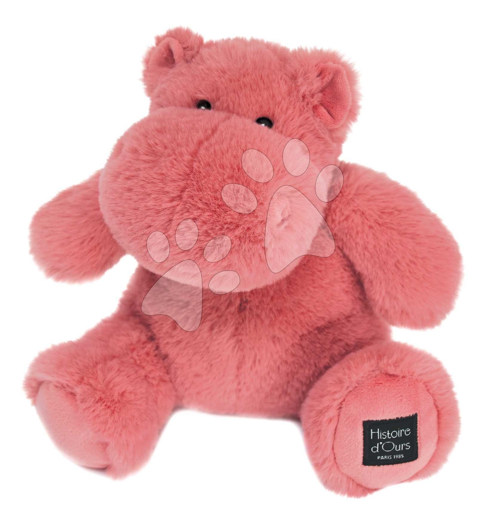 Plyšový hrošík Hip'Hug Histoire d’ Ours ružový 25 cm od 0 mes 1