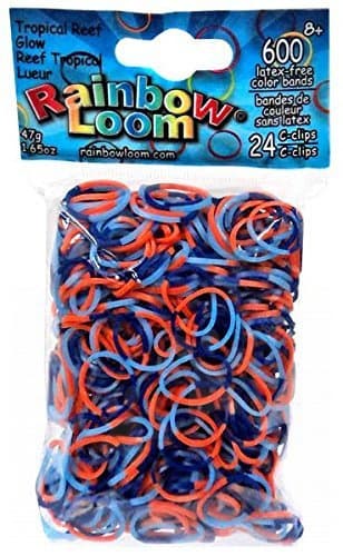 Rainbow Loom originálne gumičky pre deti svietiaci tropický útes 600 kusov 22077