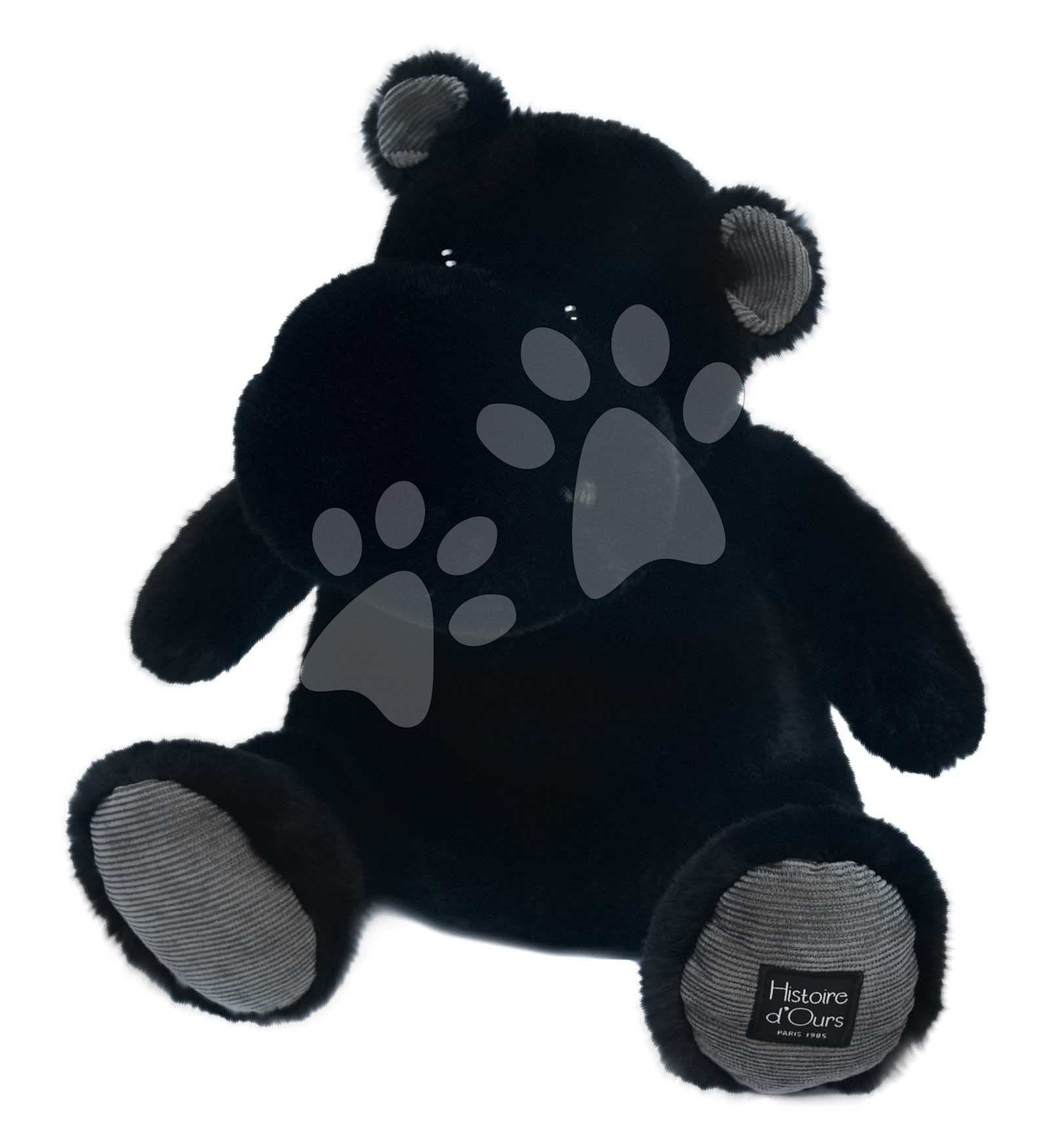 Plyšový hrošík Hip'Star Histoire d’ Ours čierny 40 cm od 0 mes 1