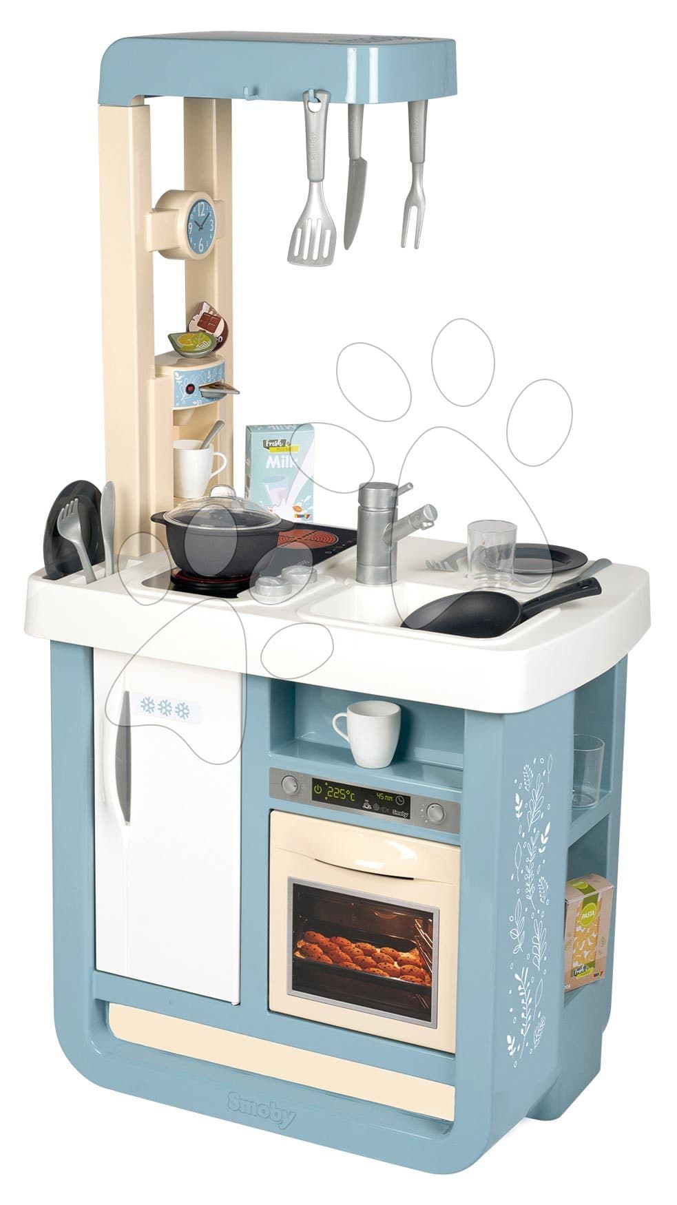 Kuchynka elektronická Bon Appetit Kitchen Smoby s kávovarom a chladnička s rúrou na pečenie 23 doplnkov 96 cm výška/49 cm pult 1