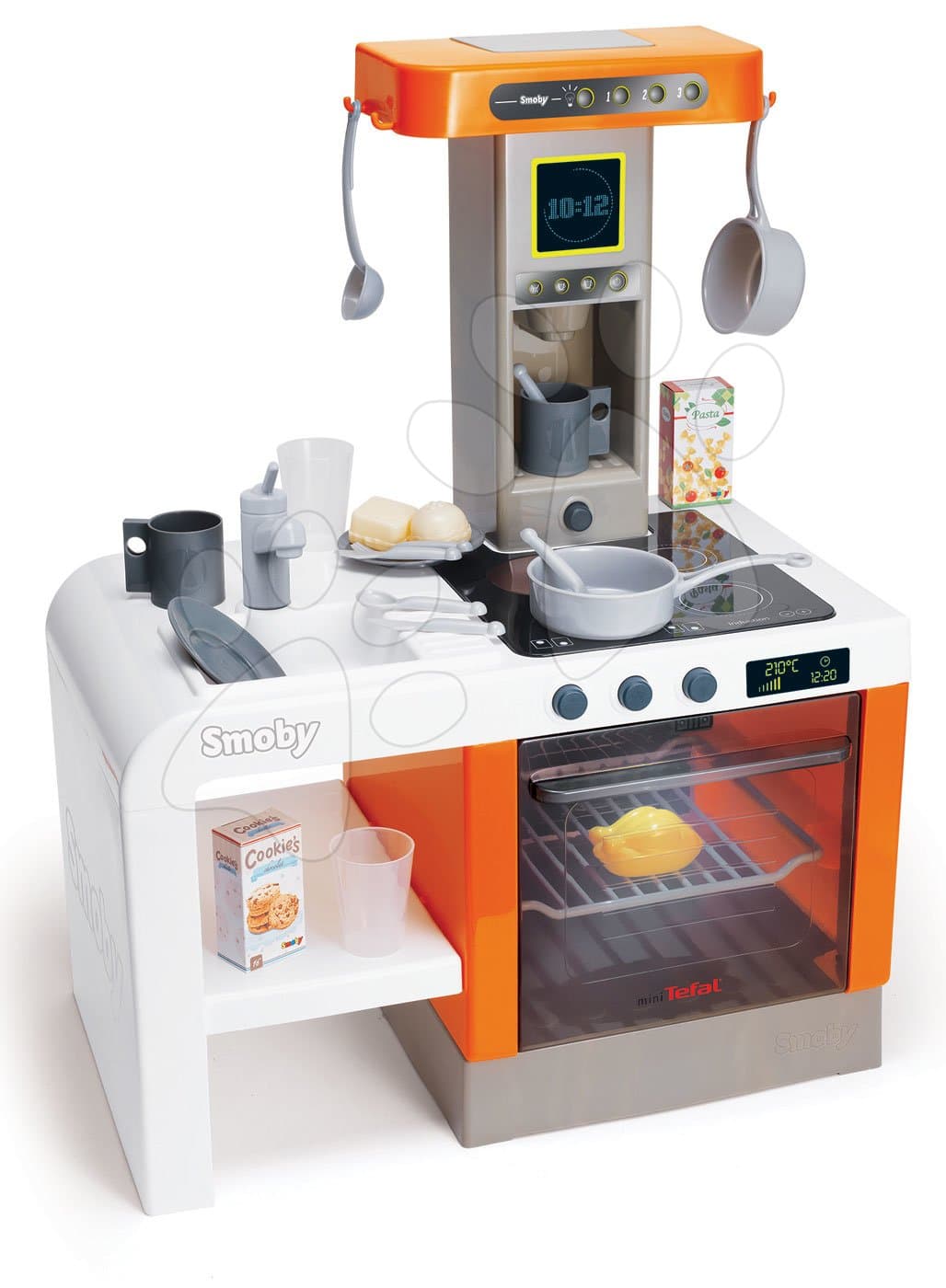 Kuchynka Tefal Cheftronic Orange Smoby elektronická so zvukom a svetlom a 20 doplnkov 62 cm vysoká 1